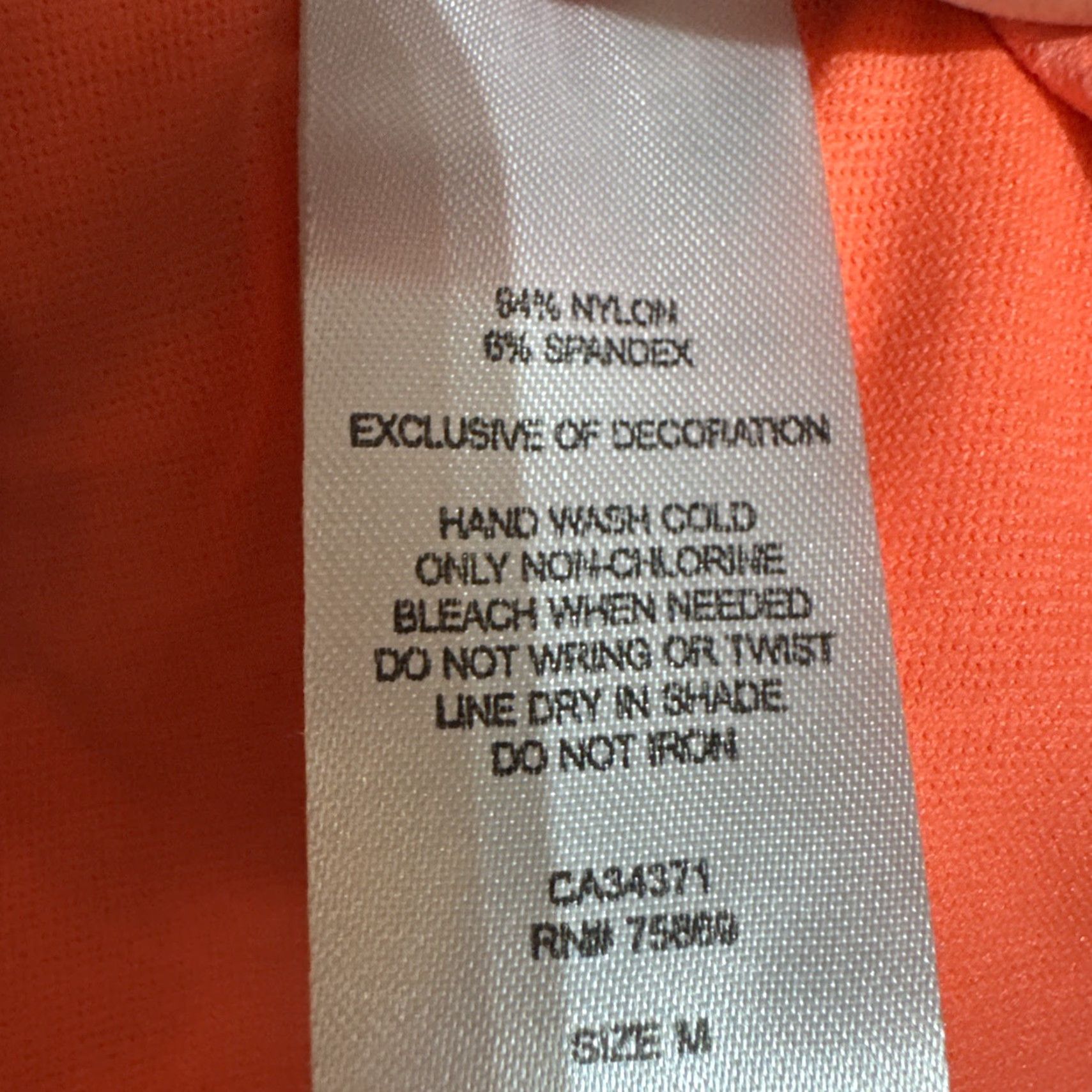 Etro Gossip Bikini Bottoms Women M Coquette Ruched Retro Y2K Beach Orange Nylon Spandex Adjustable Strap Hand Wash Only Bikini Bottoms Womens Size 32" / US 10 / IT 46 - 8 Thumbnail