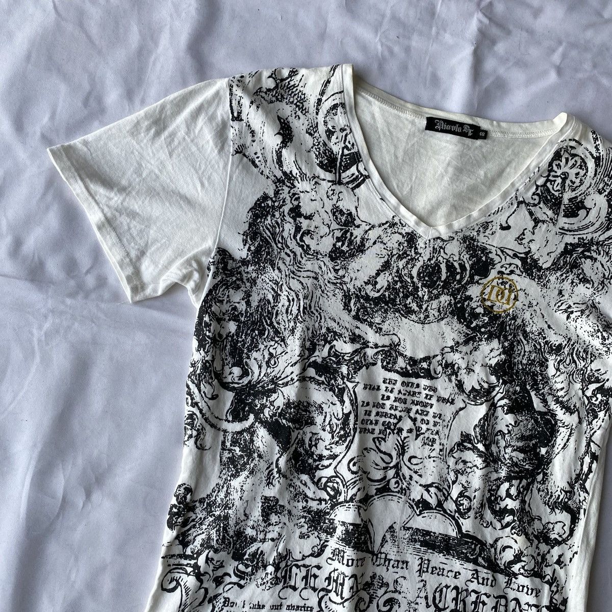 20471120 × Japanese Brand × Le Grande Bleu (L.G.B.) Japanese Crazy Full Poem Rock Style Tees Size US M / EU 48-50 / 2 - 2 Thumbnail