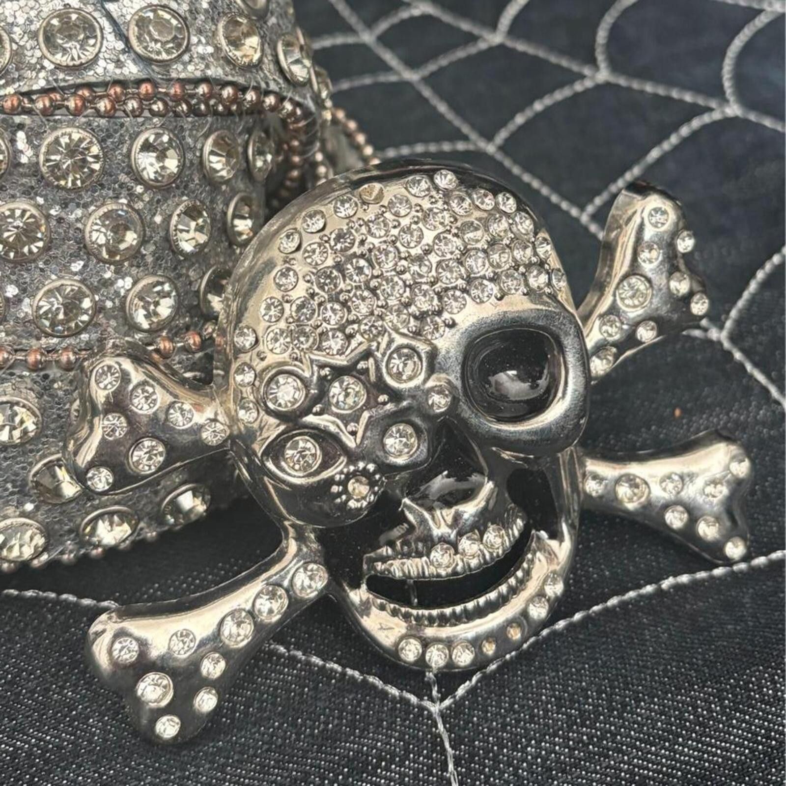 Ed-hardy Statement Belt Ed Hardy Tiger Skull Three Row Pyramid Stud Belt | Hot Topic main image 4