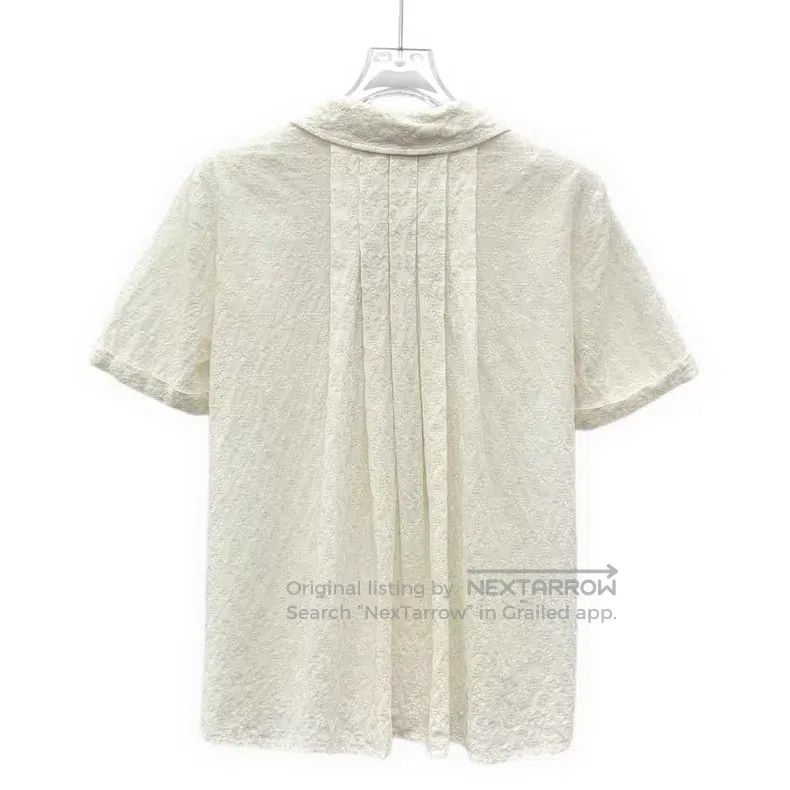 Gucci Gucci Beige logo jacquart embroidery cotton double-breaste Size S / US 4 / IT 40 - 2 Thumbnail
