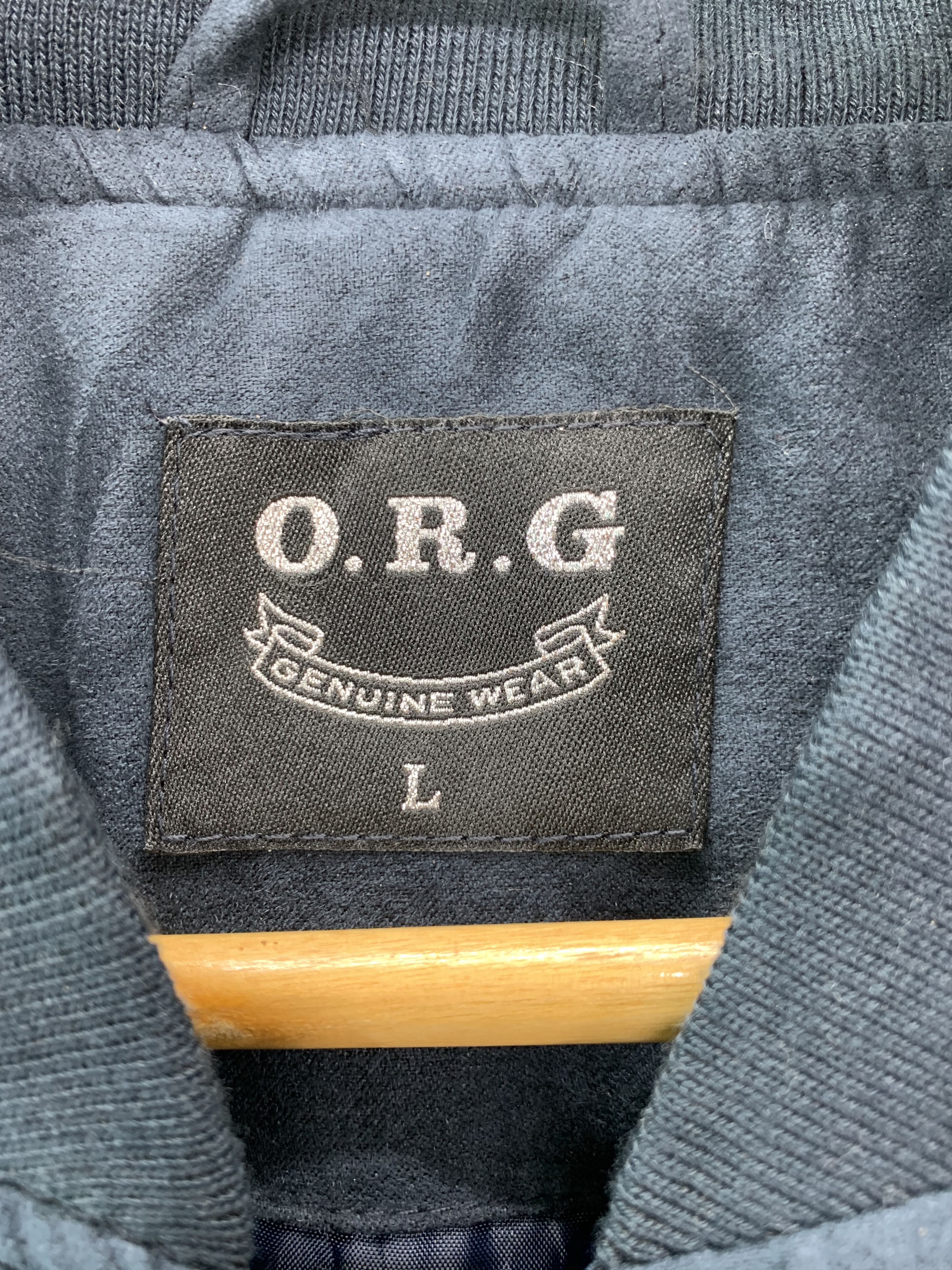 Japanese Brand Vintage O.R.G Genuine Wear Bomber Jacket Size US M / EU 48-50 / 2 - 5 Thumbnail