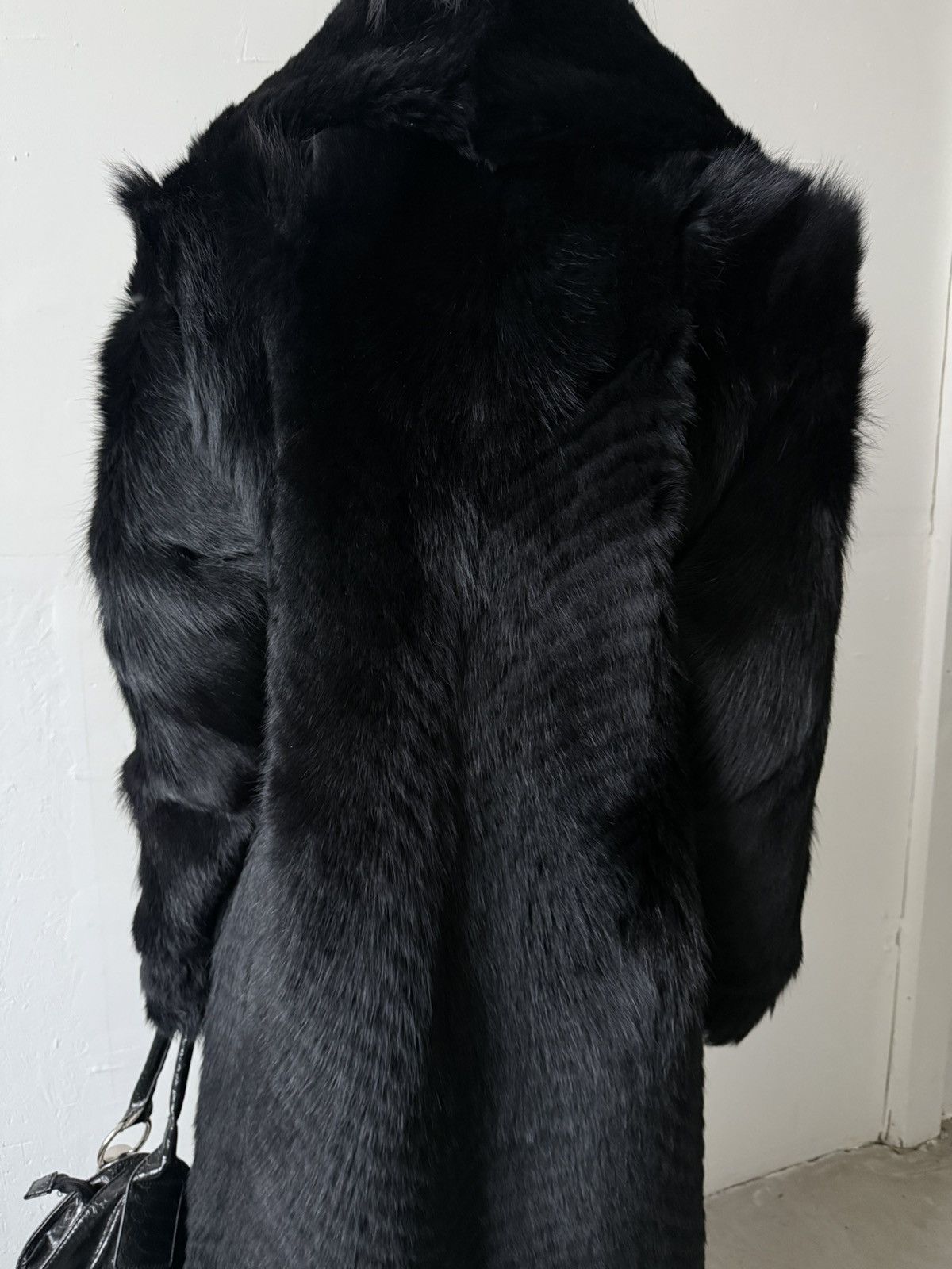 Other Vintage Real Fur Maxi Coat Grunge Size XS / US 0-2 / IT 36-38 - 10 Thumbnail