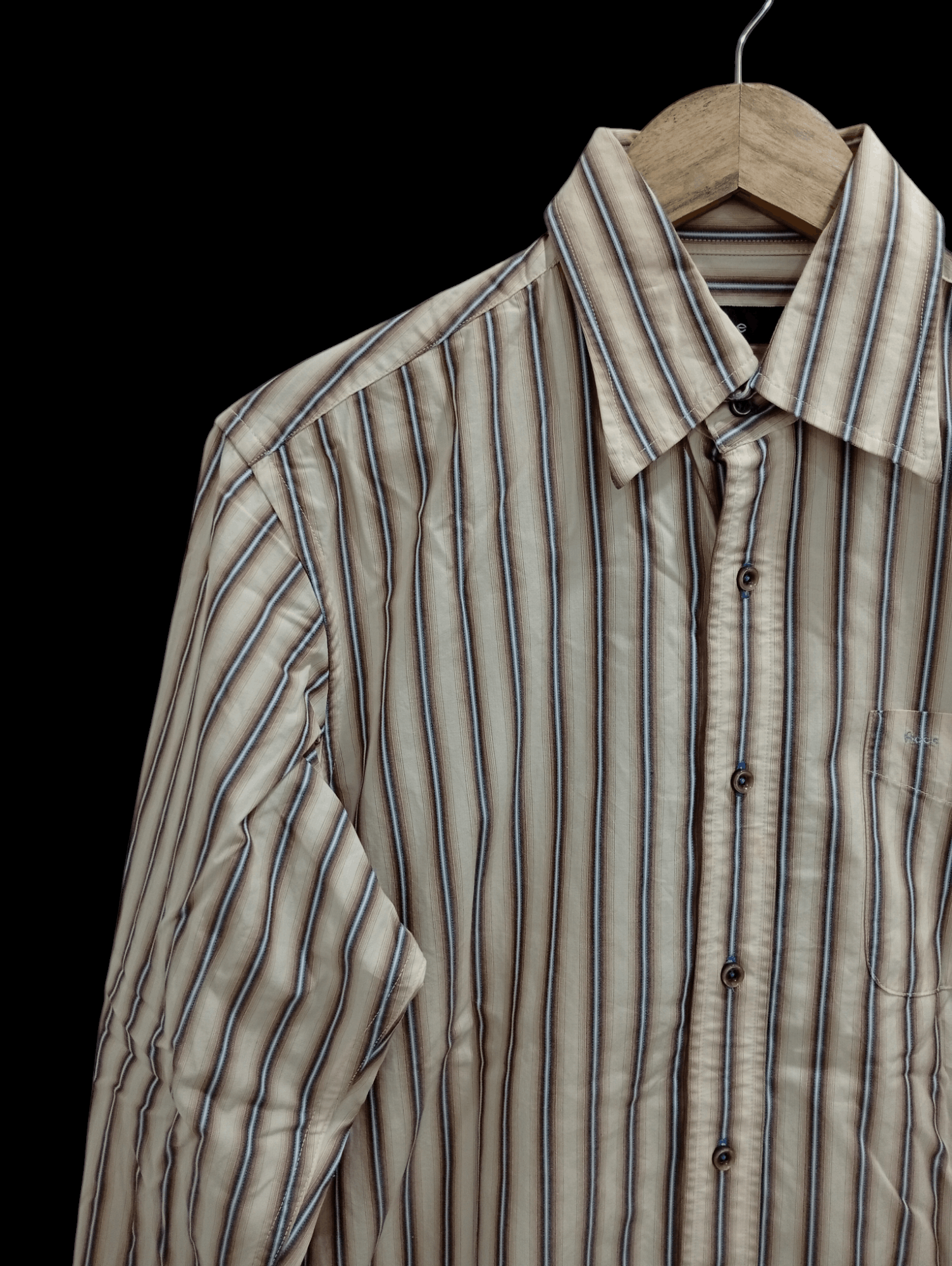 Japanese Brand × Vintage × Yoshiyuki Konishi 🔥🔥Vintage Ficce Stripe LS Shirt Size US M / EU 48-50 / 2 - 15 Thumbnail