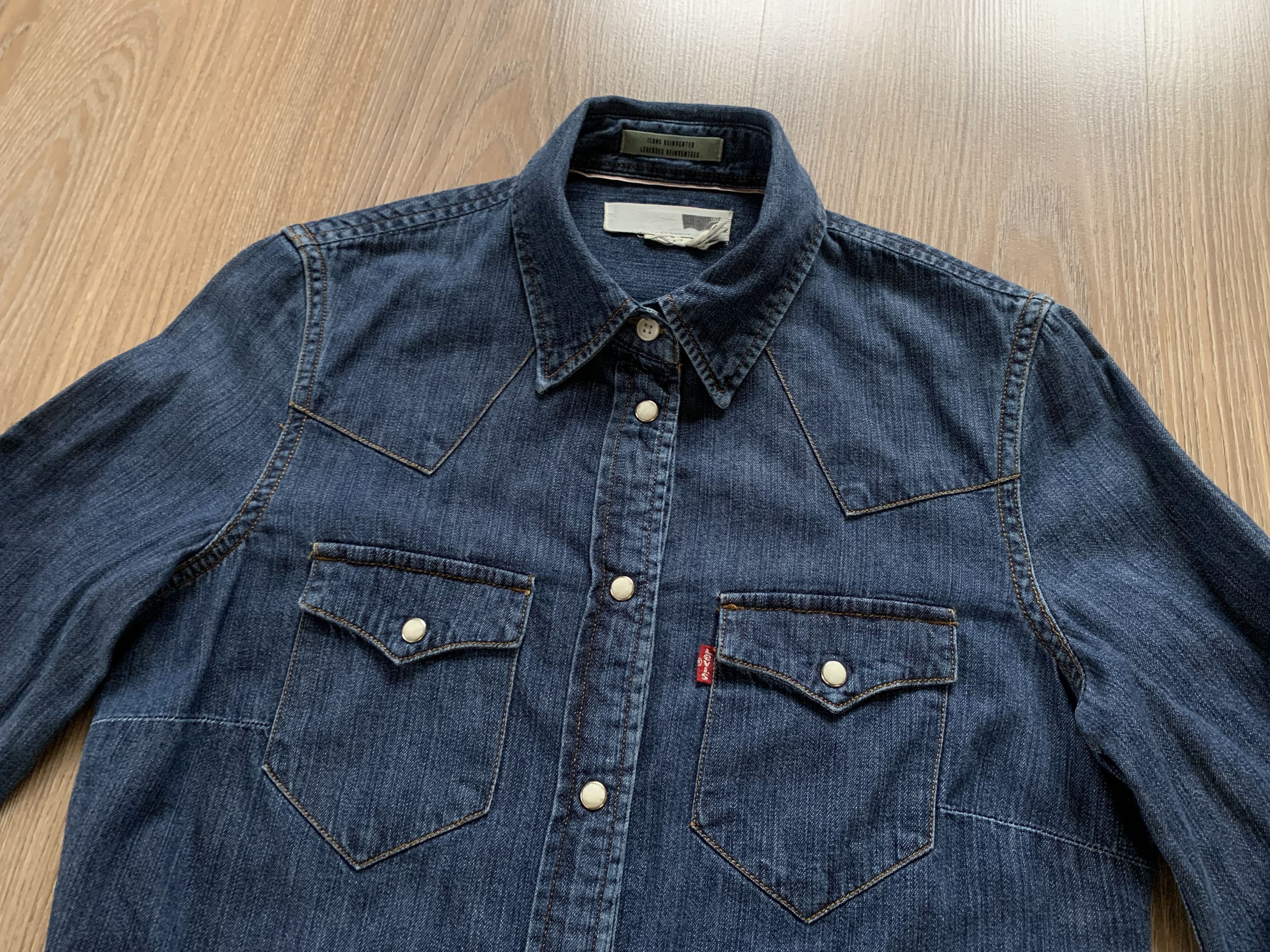 Levi's Levis Womens Denim Long Sleeve Shirt Size XS / US 0-2 / IT 36-38 - 4 Thumbnail
