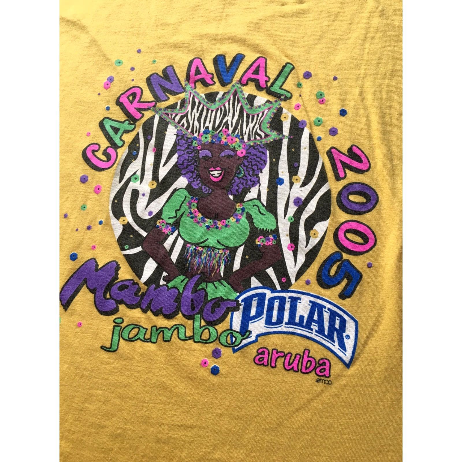 Vintage VINTAGE 2005 Aruba Carnival Shirt Men’s XL Yellow T-shirt Mens Size US M / EU 48-50 / 2 - 3 Thumbnail
