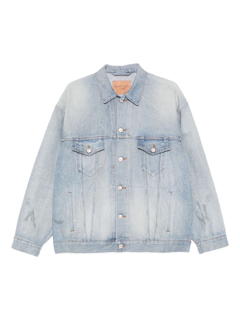 Balenciaga DENIM COTTON JACKET Size S / US 4 / IT 40 - 1 Thumbnail