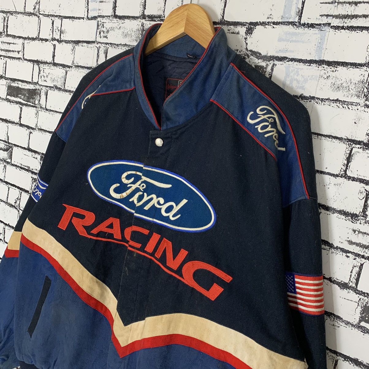 Ford × Jeff Hamilton JH Design Jeff Hamilton Ford Racing Mens Racecar Jacket Size US XL / EU 56 / 4 - 3 Thumbnail