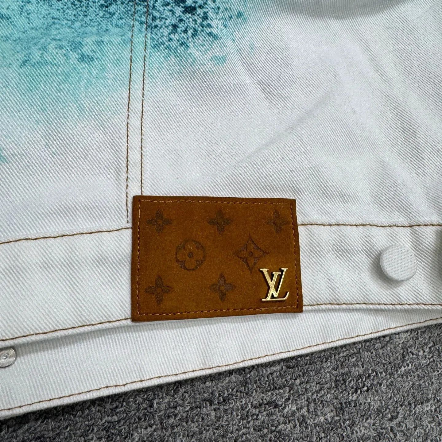 Louis Vuitton Blue Gradient Denim Jacket - XL. Size US XL / EU 56 / 4 - 6 Thumbnail