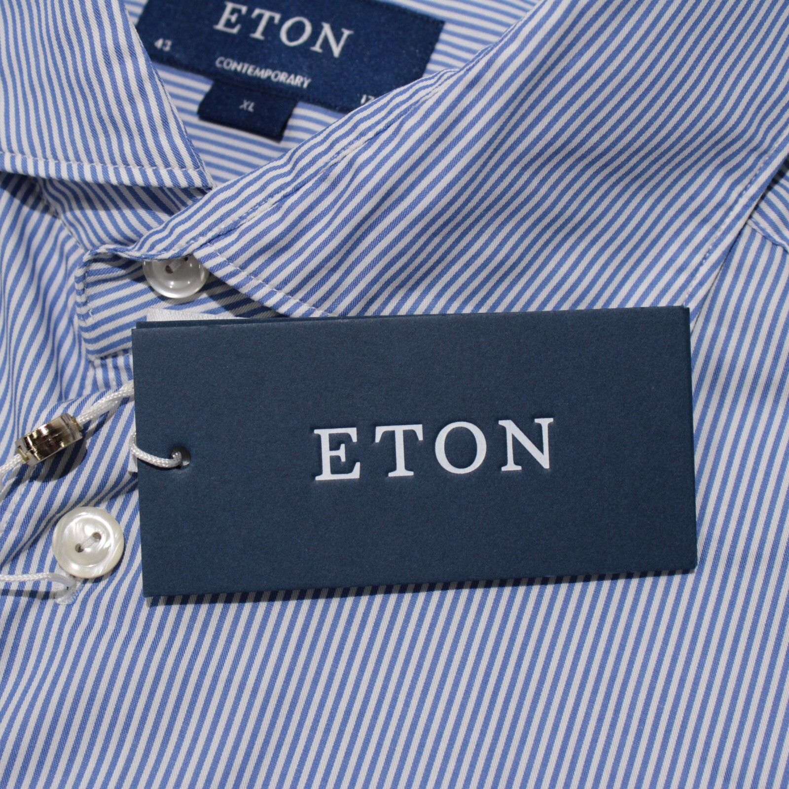 Eton Eton New with tags Shirt Size XL US In Blue Size US XL / EU 56 / 4 - 2 Thumbnail