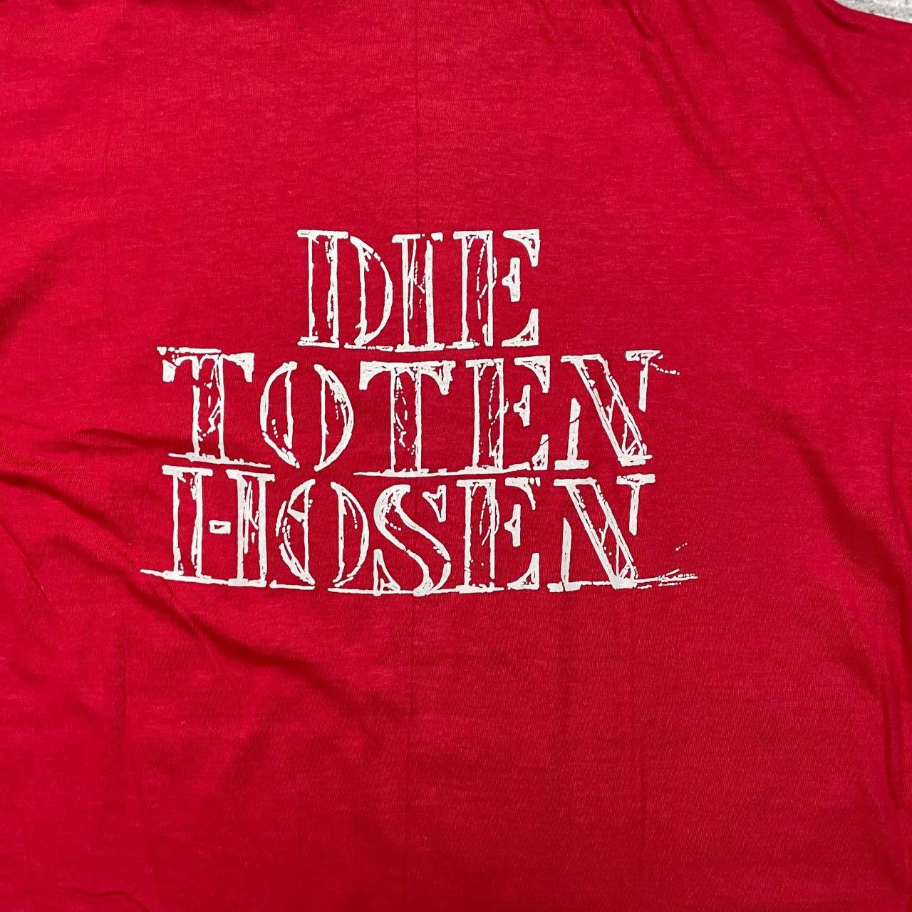 Band Tees × Vintage Vintage 90s Die Toten Hosen Spell Out Logo T Shirt Red Size US L / EU 52-54 / 3 - 13 Thumbnail