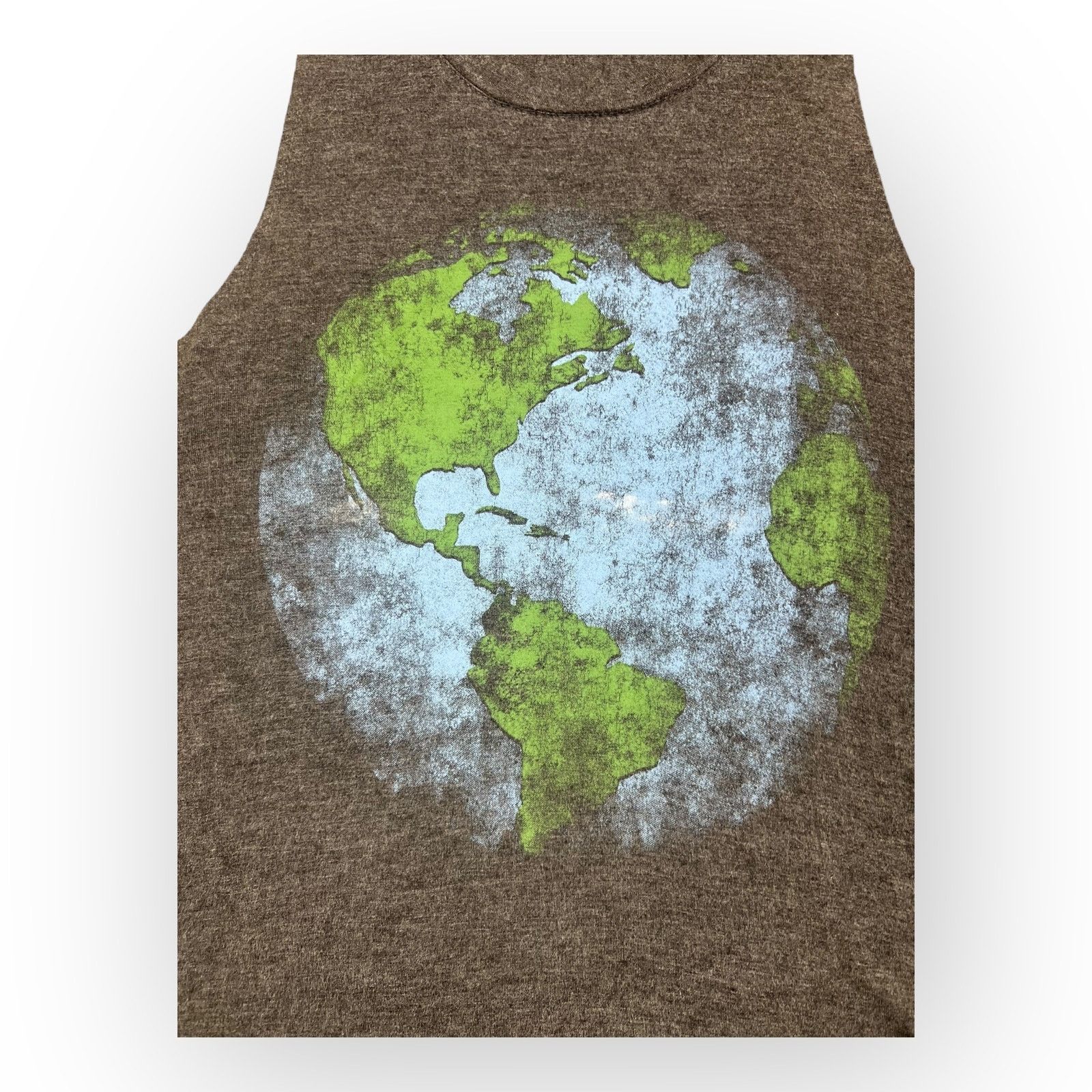 Nordstrom Fifth Sun Gray Earth Tank - Unique Plant Earth Graphic Size S / US 4 / IT 40 - 5 Thumbnail