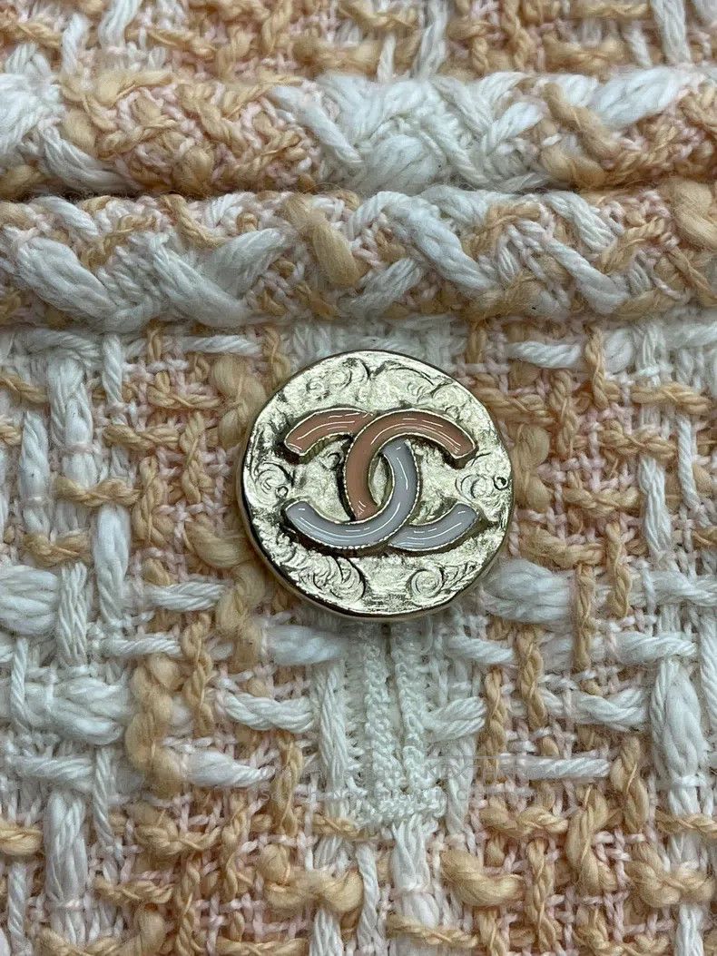 Chanel Chanel 23S spring and summer orange plaid tweed trousers c Size 26" / US 2 / IT 38 - 5 Thumbnail