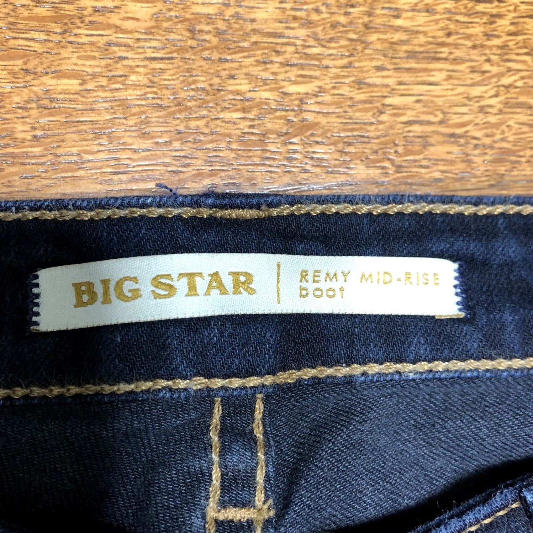 Denime BIG STAR Jeans Womens 27 31 Inseam Bootcut Stretch Denim Blue Low Rise 5-Pocket USA Cowboy Color Blue Size 27 Womens Regular Size 27" / US 4 / IT 40 - 6 Thumbnail