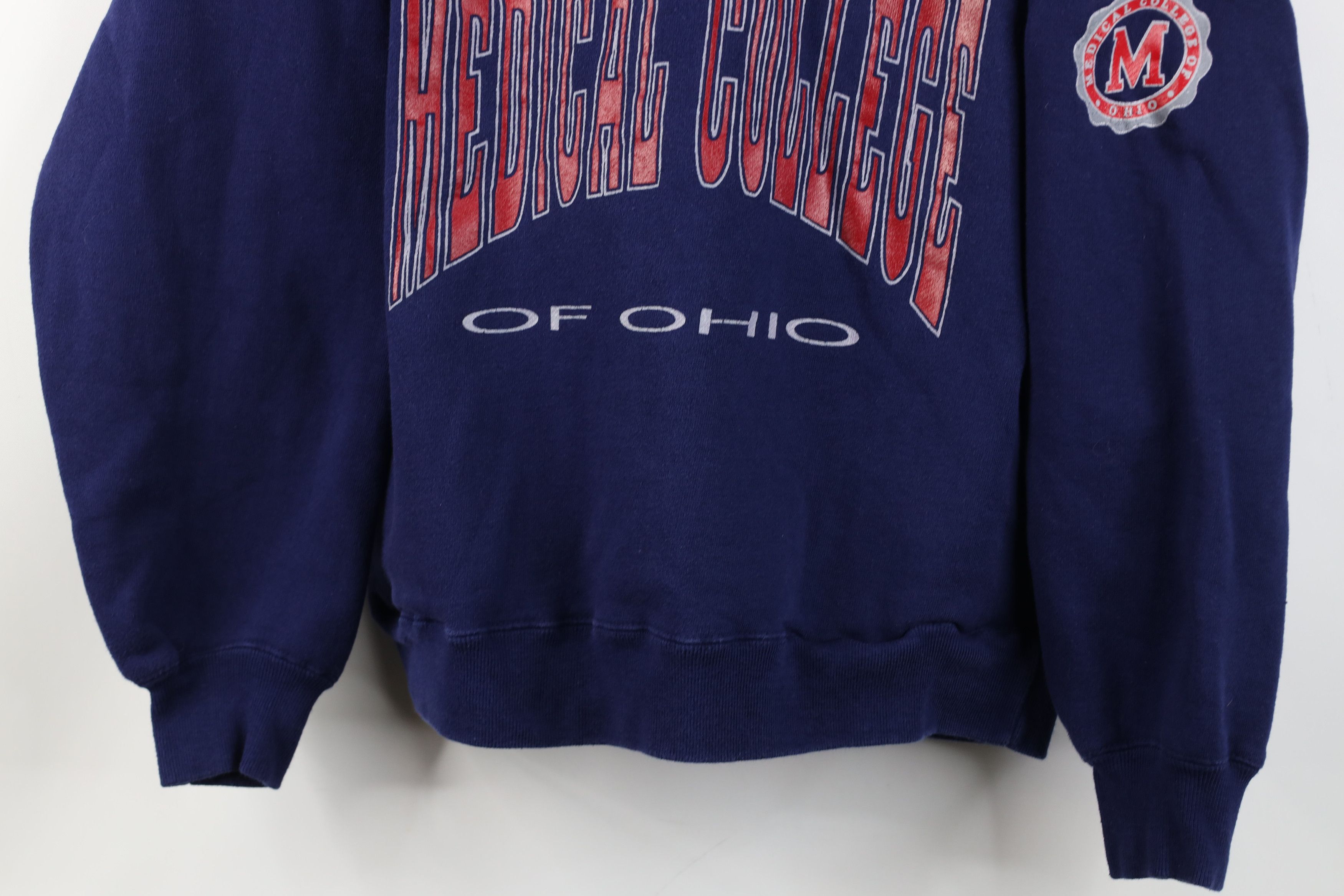 Vintage Vintage 90s Medical College of Ohio Henley Hoodie Sweatshirt Size US S / EU 44-46 / 1 - 3 Thumbnail