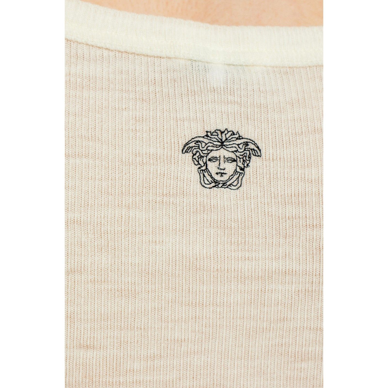 Versace VERSACE Cream Wool Top New & Authentic (Men's size:S;) Size US S / EU 44-46 / 1 - 2 Thumbnail
