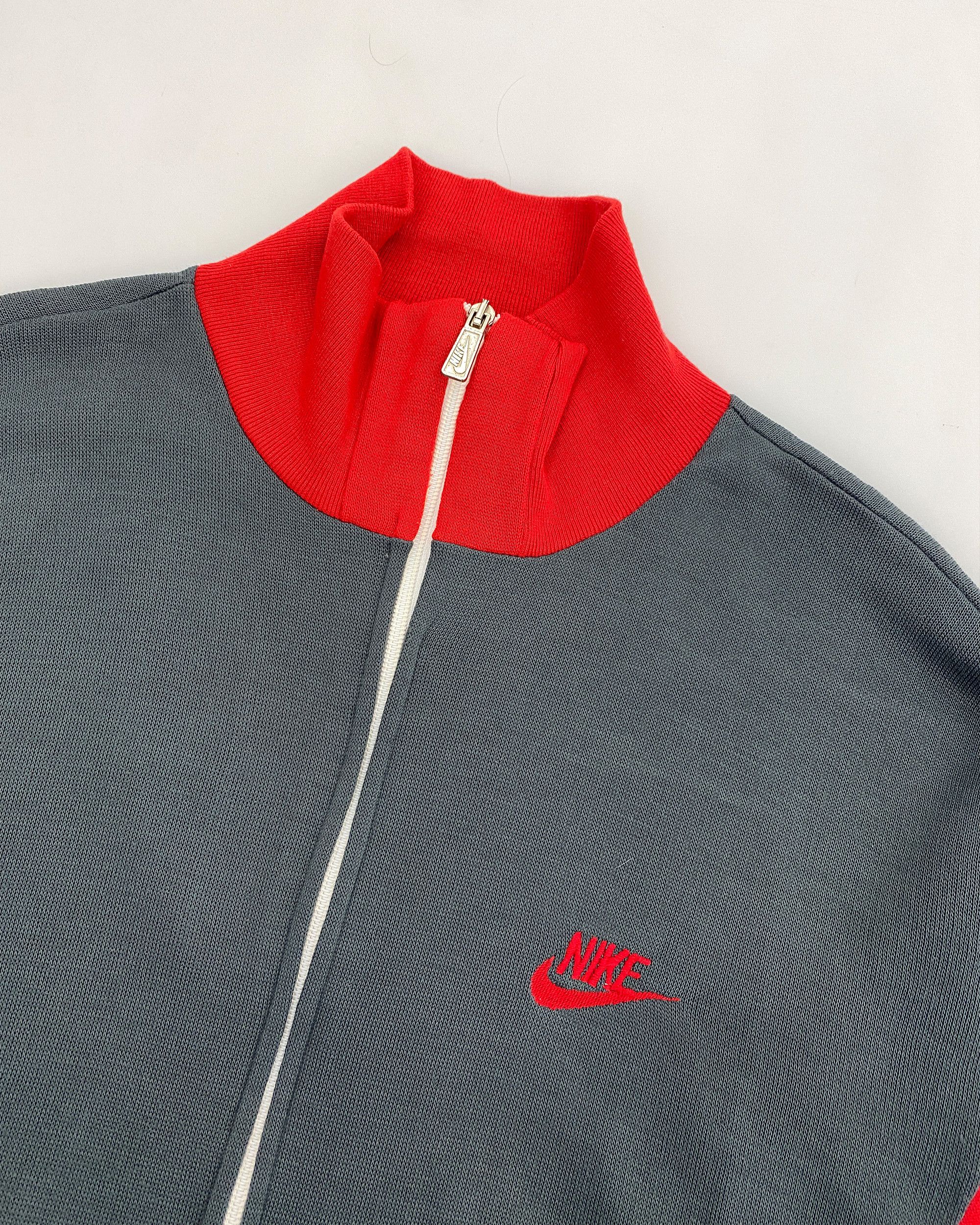 Nike × Vintage 1980s Made in Italy Sweater Zip Track Jacket Size US M / EU 48-50 / 2 - 3 Thumbnail