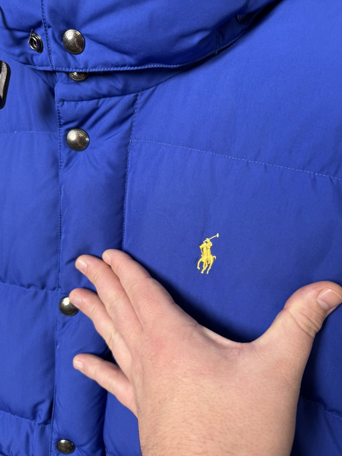Polo Ralph Lauren Polo Ralph Lauren Men's Royal Blue Puffer Down Hooded Jacket Size US M / EU 48-50 / 2 - 4 Thumbnail