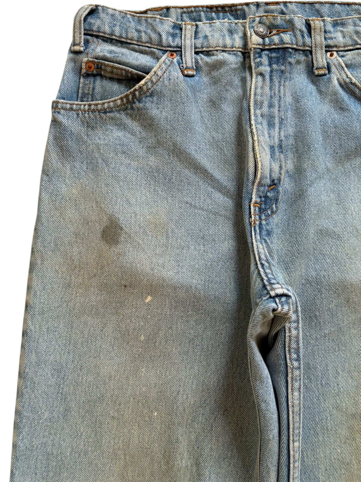 Levi's × Levi's Vintage Clothing Vintage 90s Levis 550 Orange Tab Mud Wash Baggy Jean Short Size US 31 - 5 Thumbnail