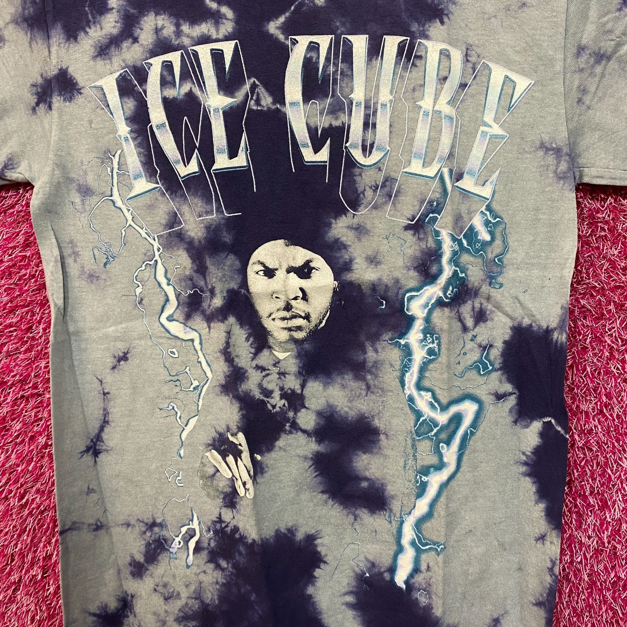 Rap Tees Ice Cube Electrifying West Coast Vey Own Rap Icon Tie Dye S Size US S / EU 44-46 / 1 - 2 Thumbnail