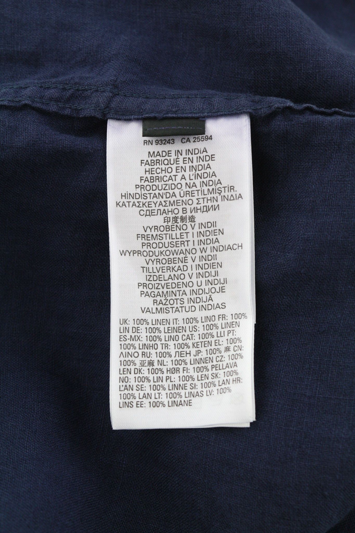 Diesel S-EAST-LONG-LIN XL Western Linen Dark Blue 40492 Size US XL / EU 56 / 4 - 6 Thumbnail