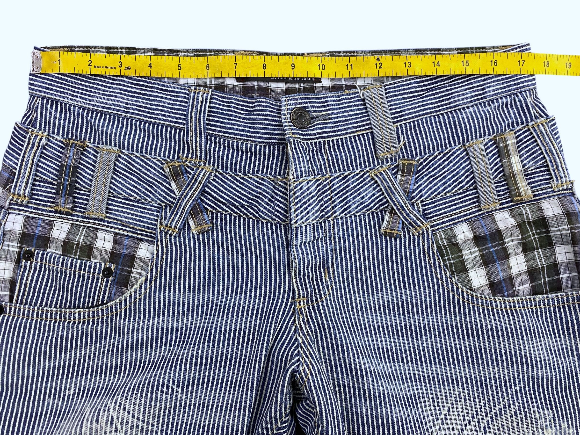 Other Dominates Stripes Hickory Double Waist Distressed Jeans Size US 34 / EU 50 - 8 Thumbnail