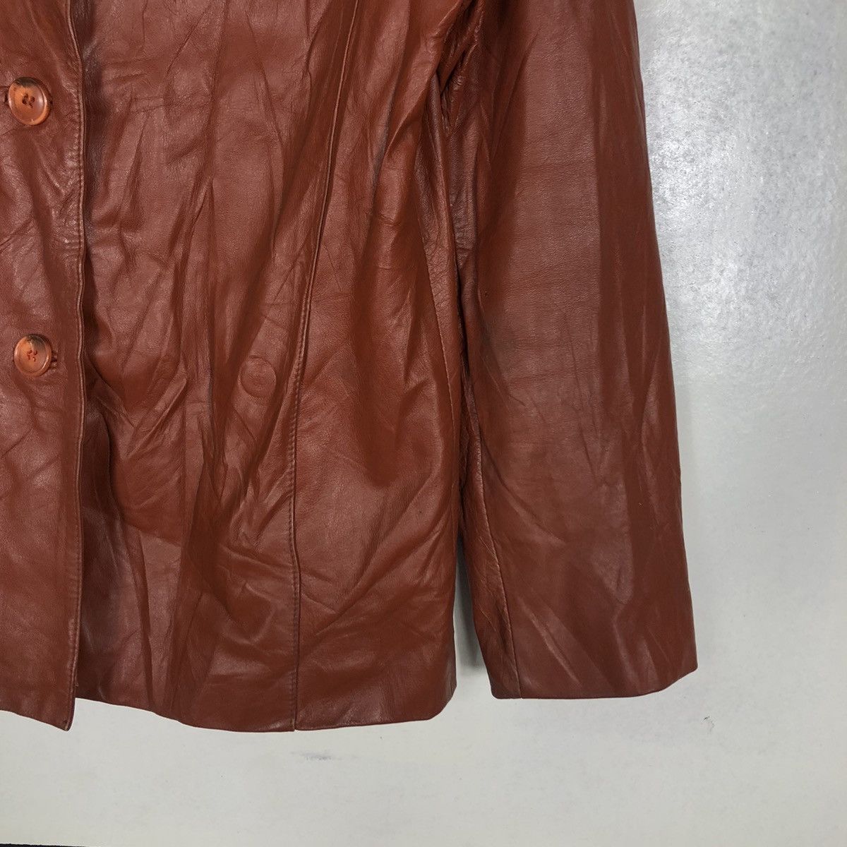 Japanese Brand 🔥VINTAGE LEATHER JACKET FIRST AVENUE DE POUR JAPAN MADE Size US L / EU 52-54 / 3 - 17 Thumbnail