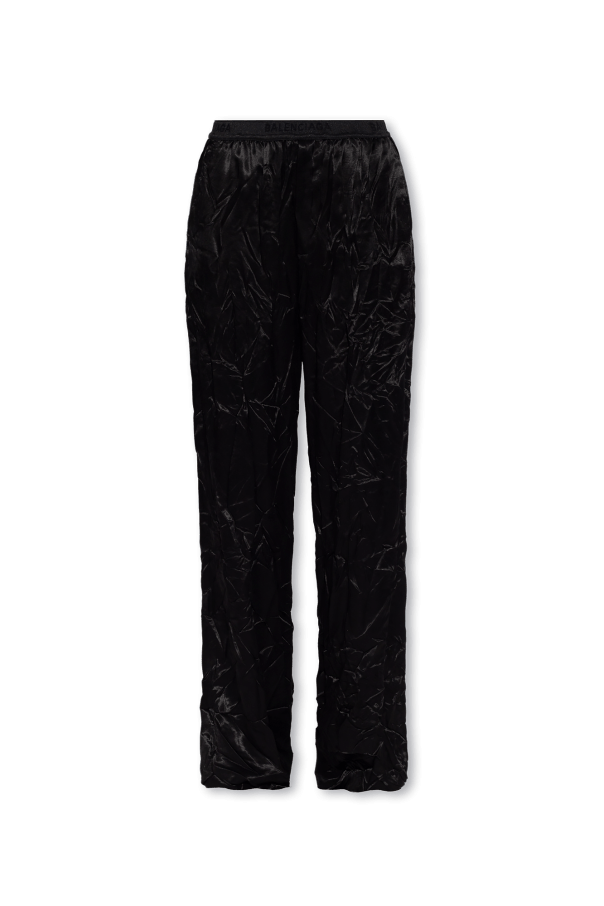 Balenciaga o1bcso1str1124 Elastic Pants in Black Size 25" / US 0 / IT 36 - 1 Thumbnail