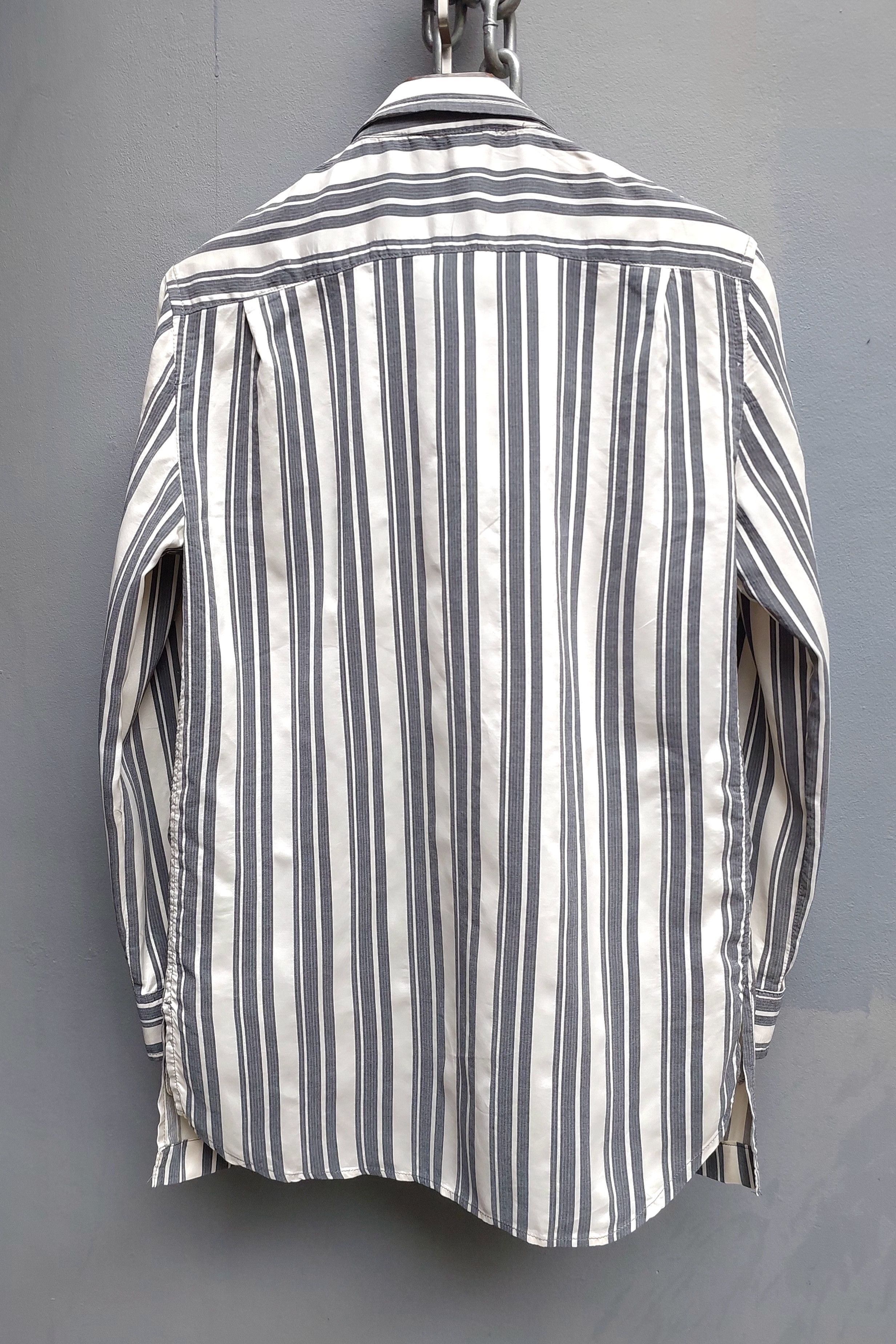 Ann Demeulemeester Ann Demeulemeester Striped Tailored Pajama Style Blazer Size US XXS / EU 40 - 11 Thumbnail