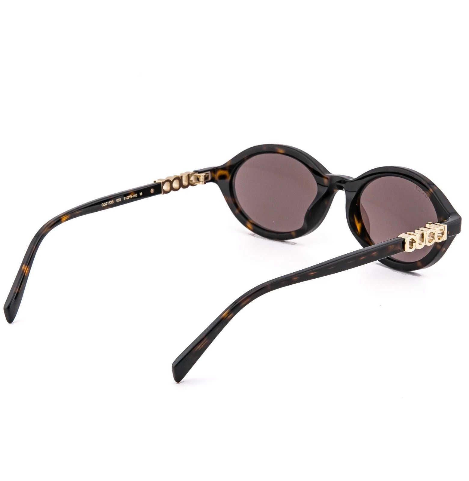 Gucci GUCCI 2153 Gg2153S Brown Oval Narrow Logo Sunglasses 002 Size ONE SIZE - 3 Thumbnail