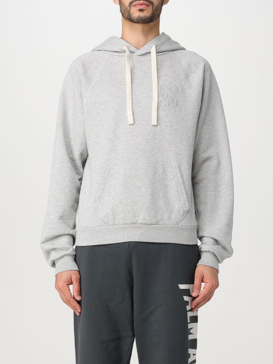 image of Palm Angels Sweatshirt Men Grey (Size Medium)