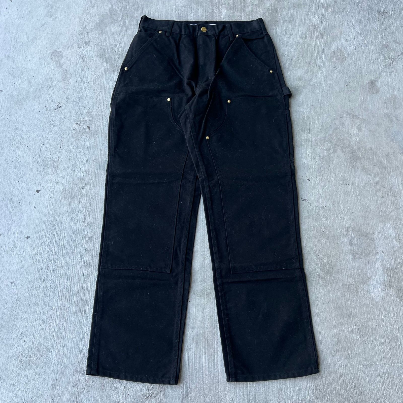 Carhartt × Vintage Carhartt black double knee work wear carpenter pants Size US 29 - 1 Thumbnail