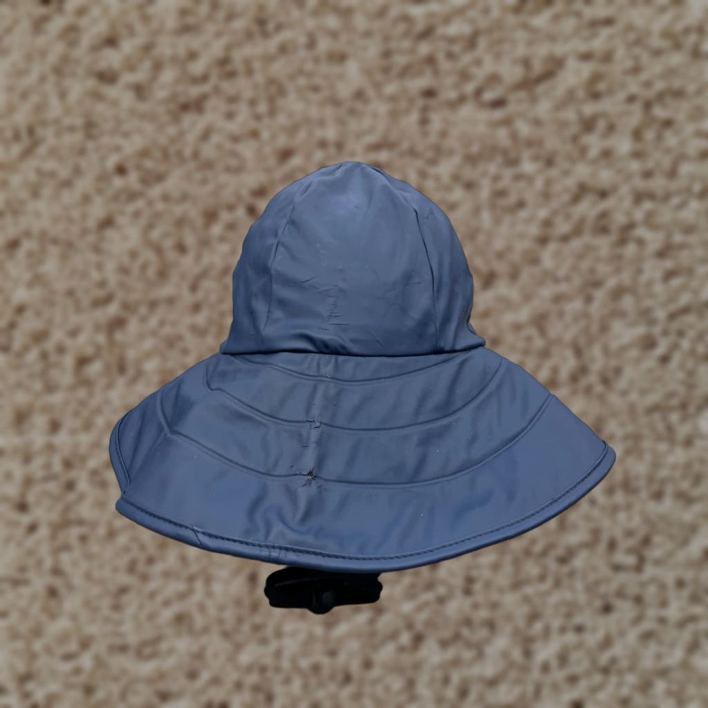 Vintage New Stream Sun Bucket Hat Adult OS Blue Polyester Blend Fish Hike Camp Mens Size ONE SIZE - 1 Thumbnail