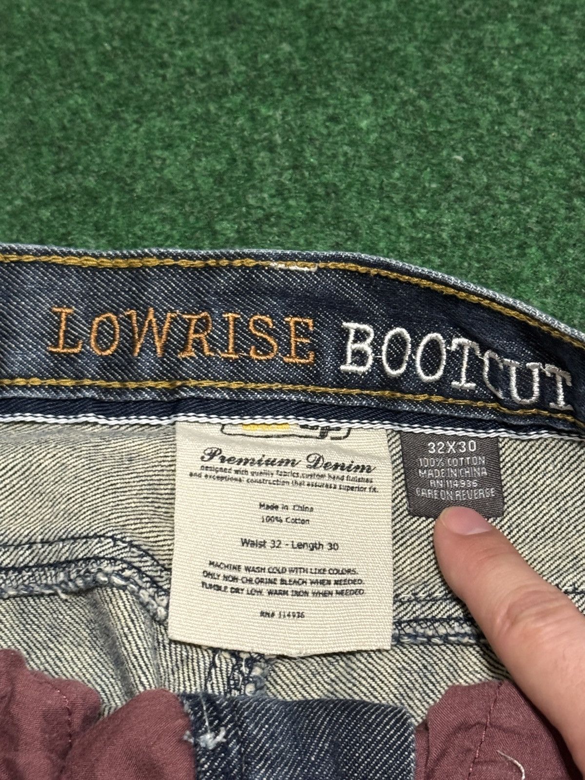 Urban Up Low Rise Bootcut Y2K Vintage 34x30 Flar Urban Up Jeans Size US 34 / EU 50 - 4 Thumbnail