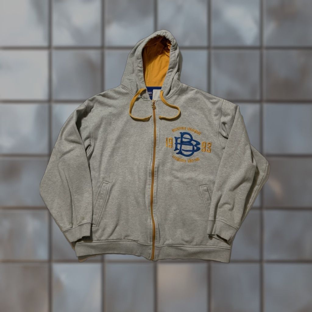 Vintage VINTAGE Bad Boy Hoodie 2XL Gray Full Zip Embroidered Waffle Knit Men’s Shirt/Hoody Size US XXL / EU 58 / 5 - 1 Thumbnail