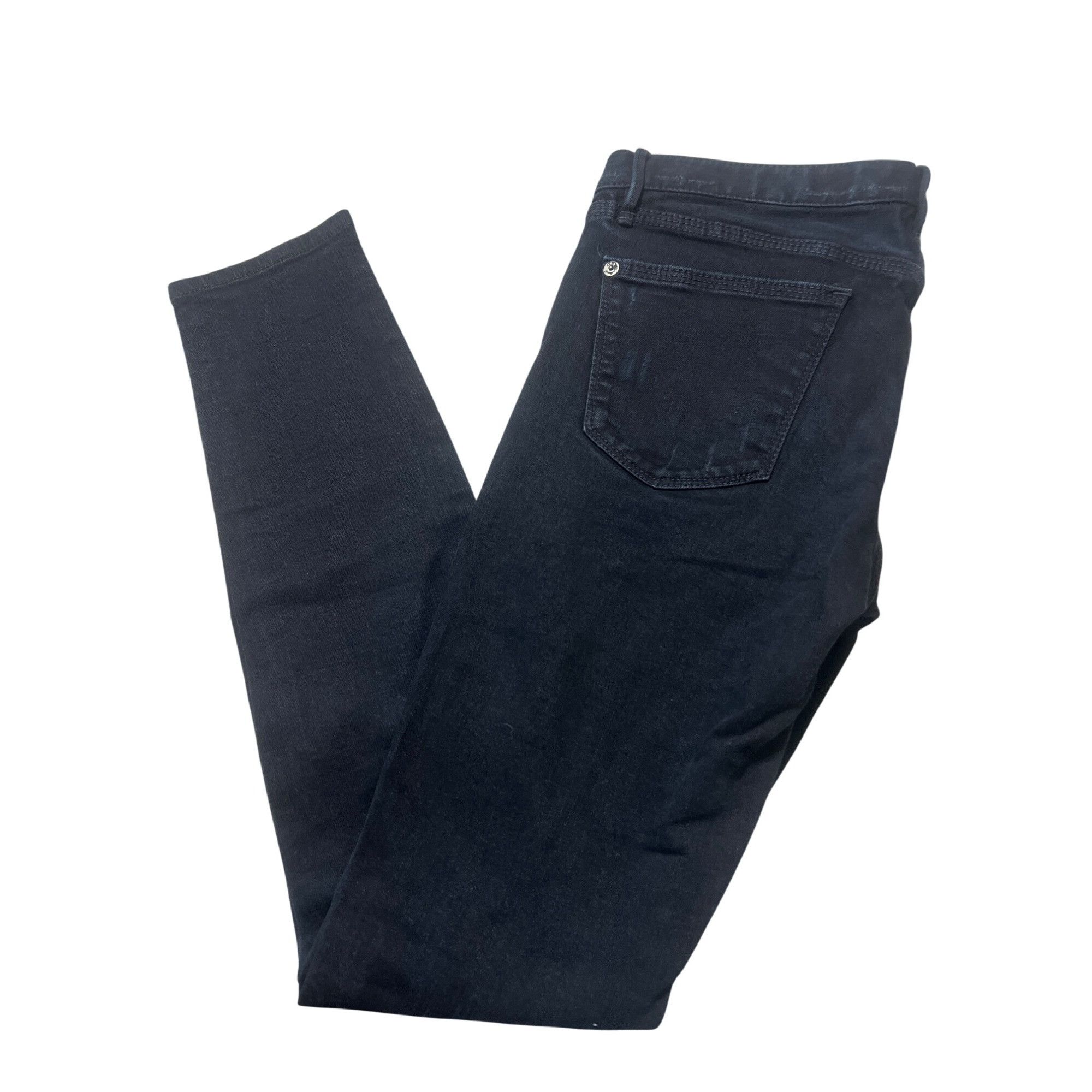 Madewell Madewell Black Skinny Low Distressed Jeans Denim Holes Butto Size 25" / US 0 / IT 36 - 4 Thumbnail