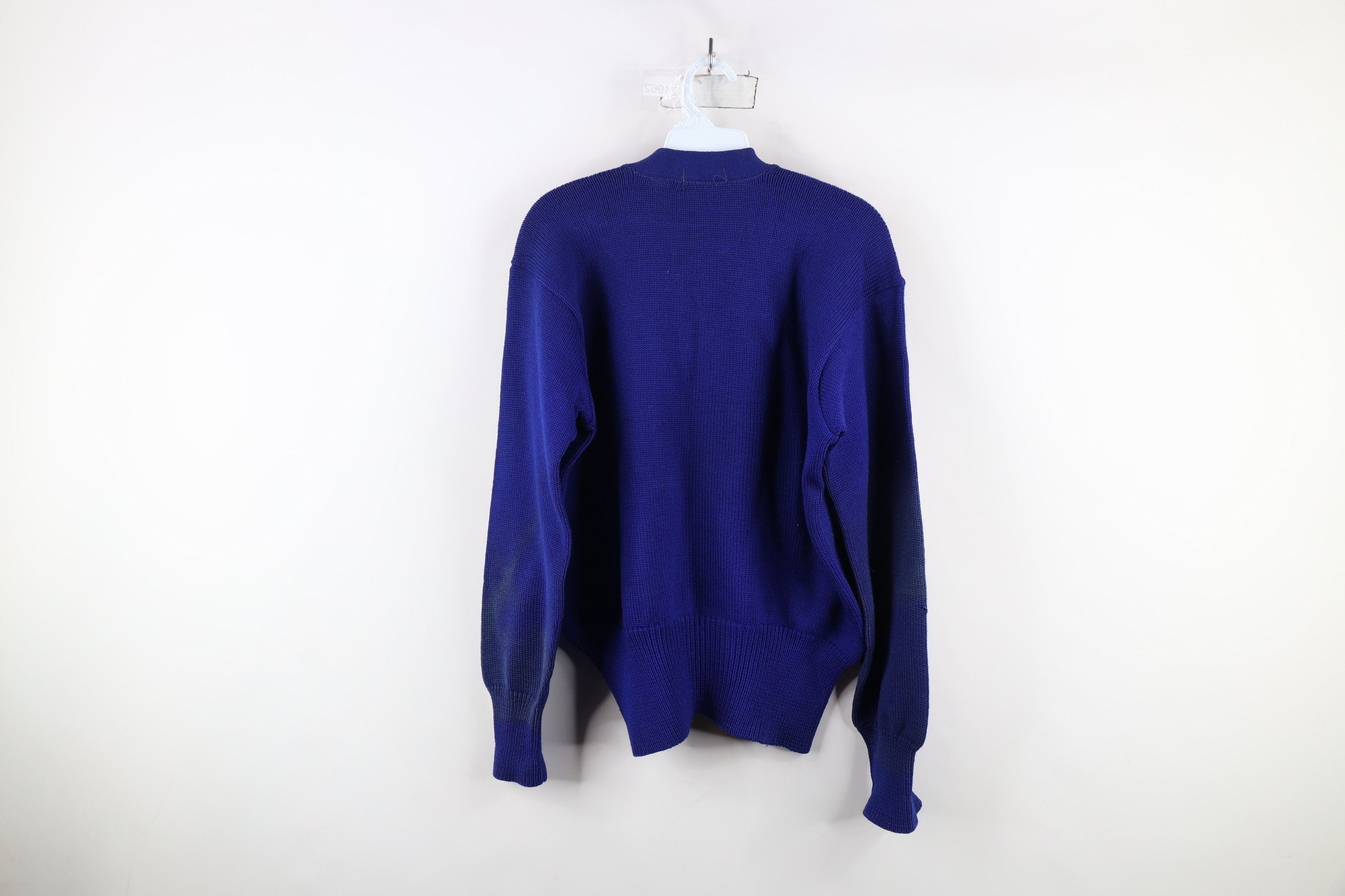 Vintage Vintage 50s 60s Wool Varsity Letterman V-Neck Sweater USA Size US L / EU 52-54 / 3 - 16 Thumbnail