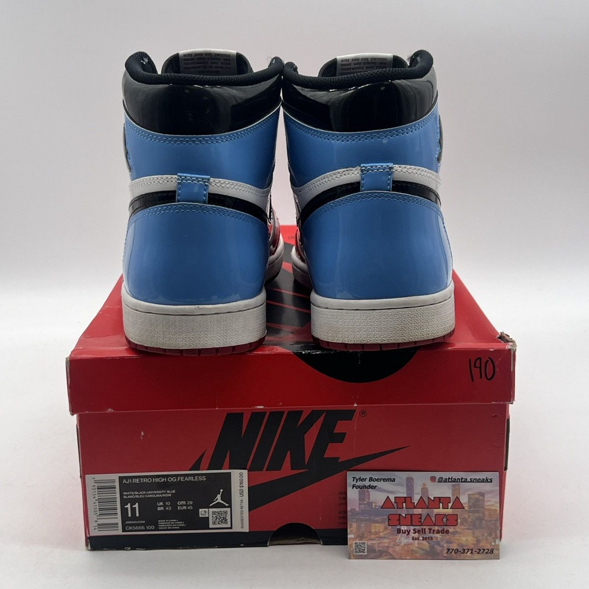 Nike Air Jordan 1 high fearless Size US 11 / EU 44 - 3 Thumbnail
