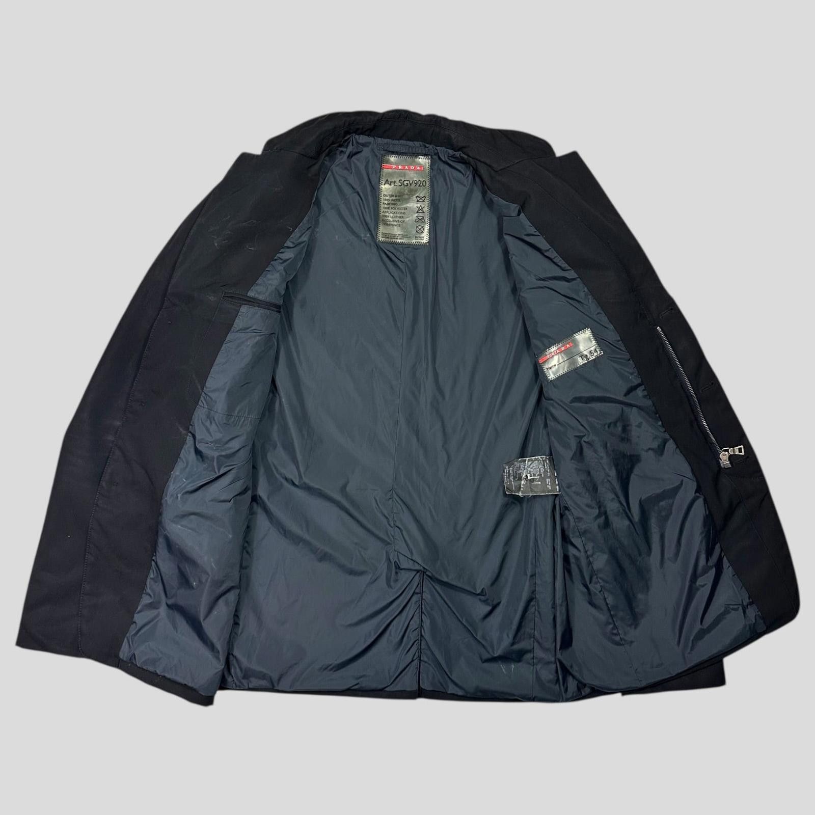 Prada Prada Sport 2007 Wool + Leather Modular Blazer Jacket IT54 L Size US L / EU 52-54 / 3 - 5 Thumbnail