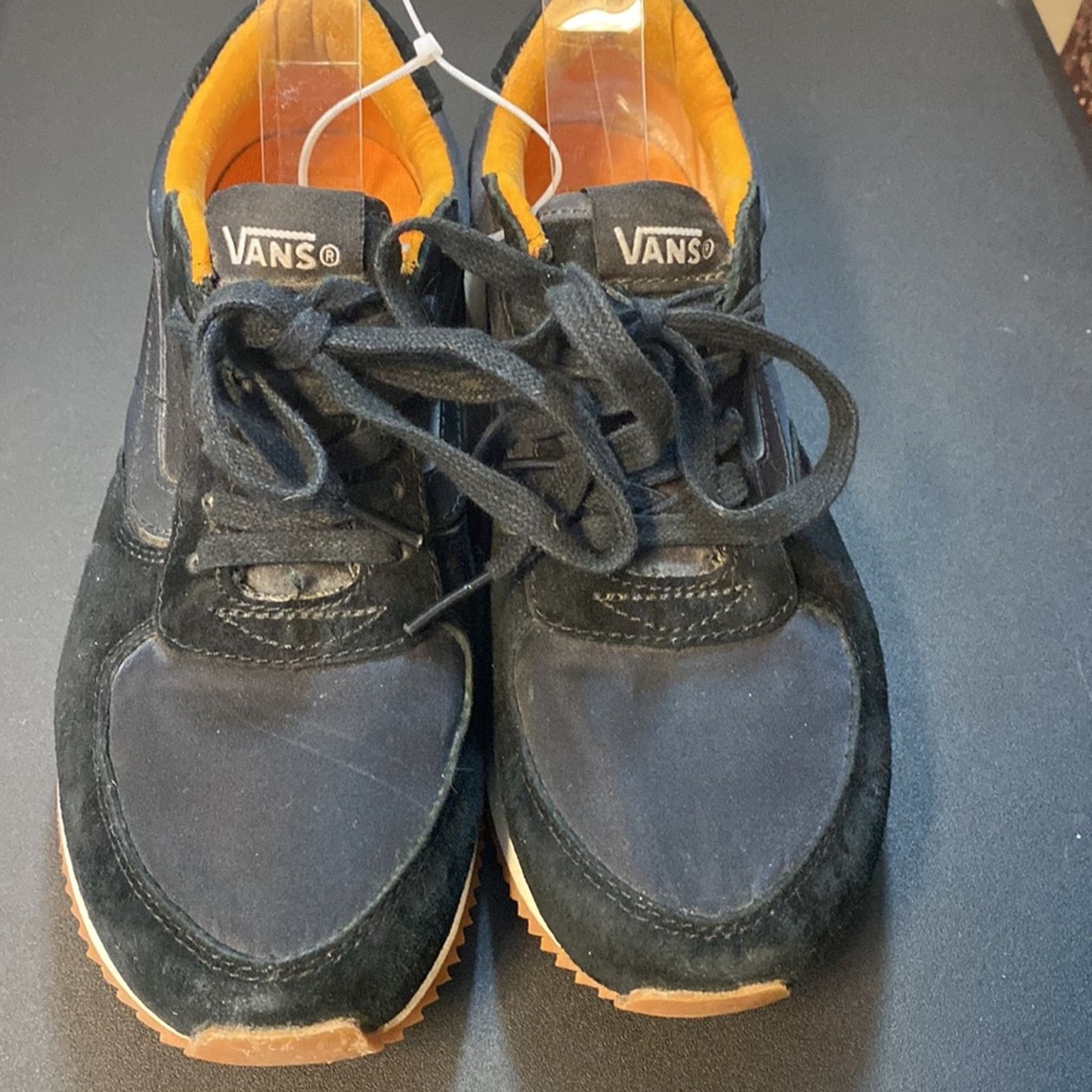 Vans Vans Men's Black Orange UltraCush Suede Athletic Sneaker 7 Size US 6.5 / IT 36.5 - 4 Thumbnail