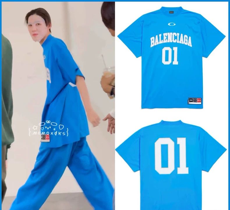 Balenciaga Balenciaga Blue 01 jersey short sleeve Size US S / EU 44-46 / 1 - 6 Thumbnail