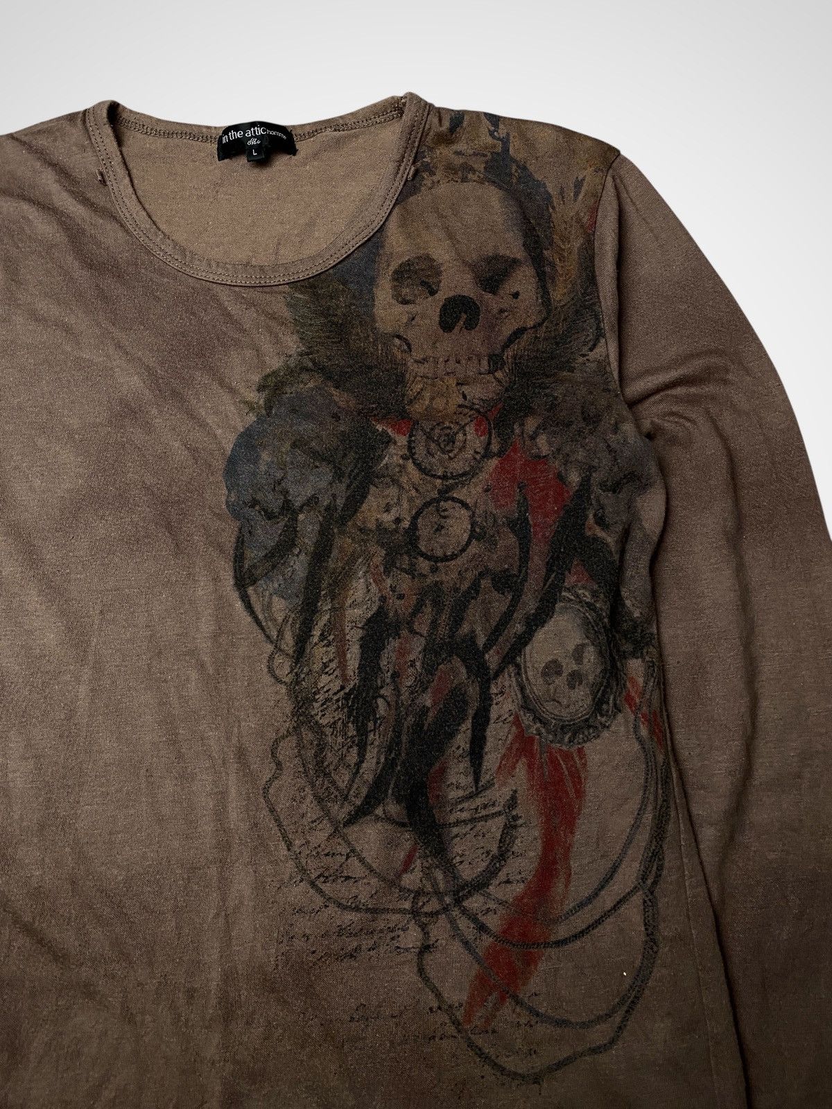 If Six Was Nine In The Attic Homme Skull Tribal Longsleeve Size US S / EU 44-46 / 1 - 2 Thumbnail