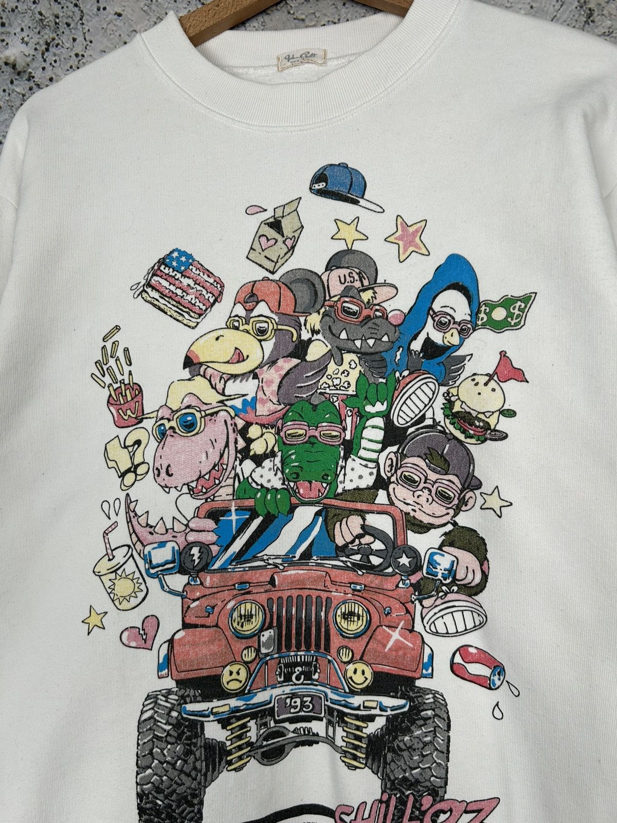 Vintage Vintage Chill Since 1993 Trip Crewneck Boxy Rap Baggy Hype Size US M / EU 48-50 / 2 - 3 Thumbnail