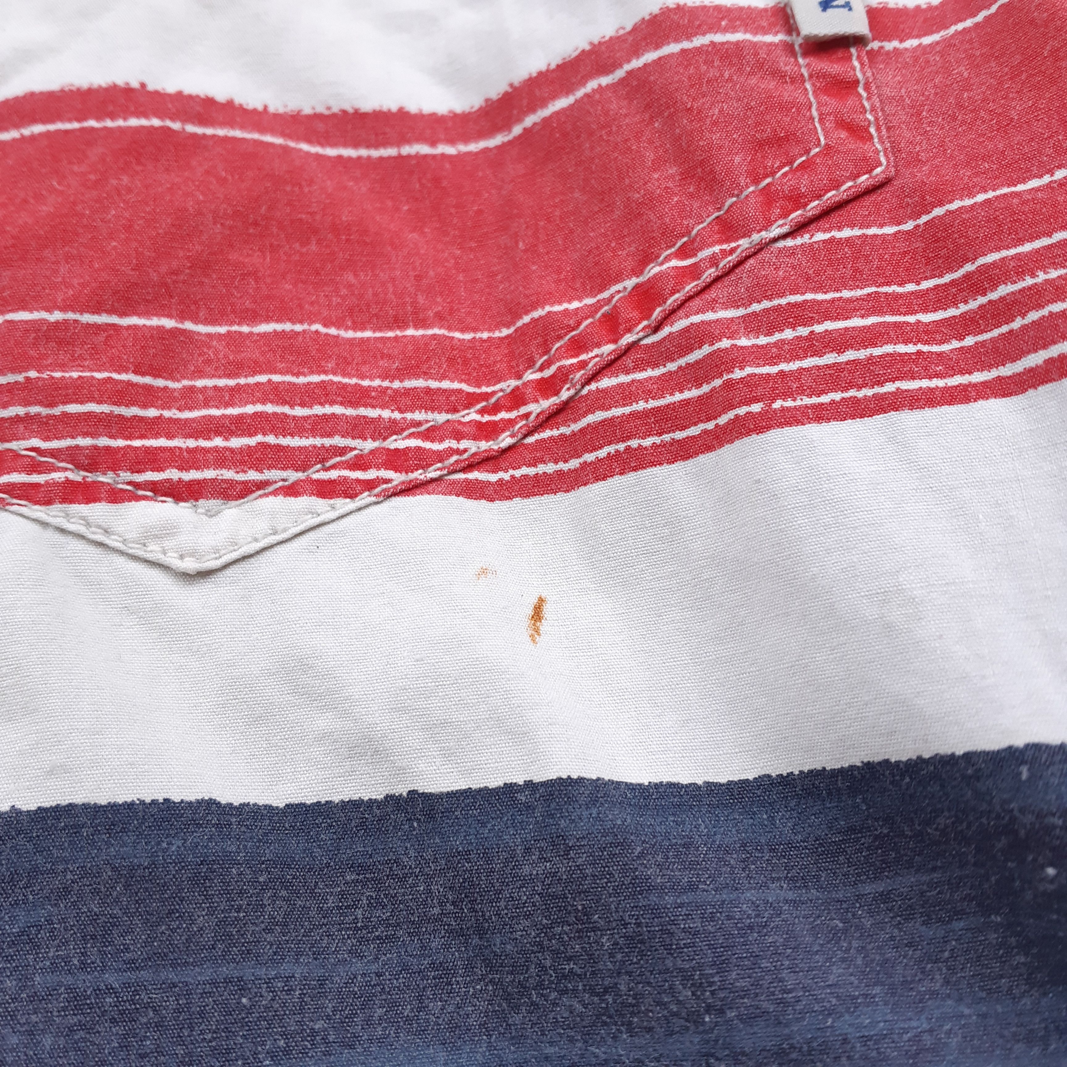 Nigel Cabourn NC3 by Nigel Cabourn Vintage Mens Shirt Striped Large Size US L / EU 52-54 / 3 - 7 Thumbnail