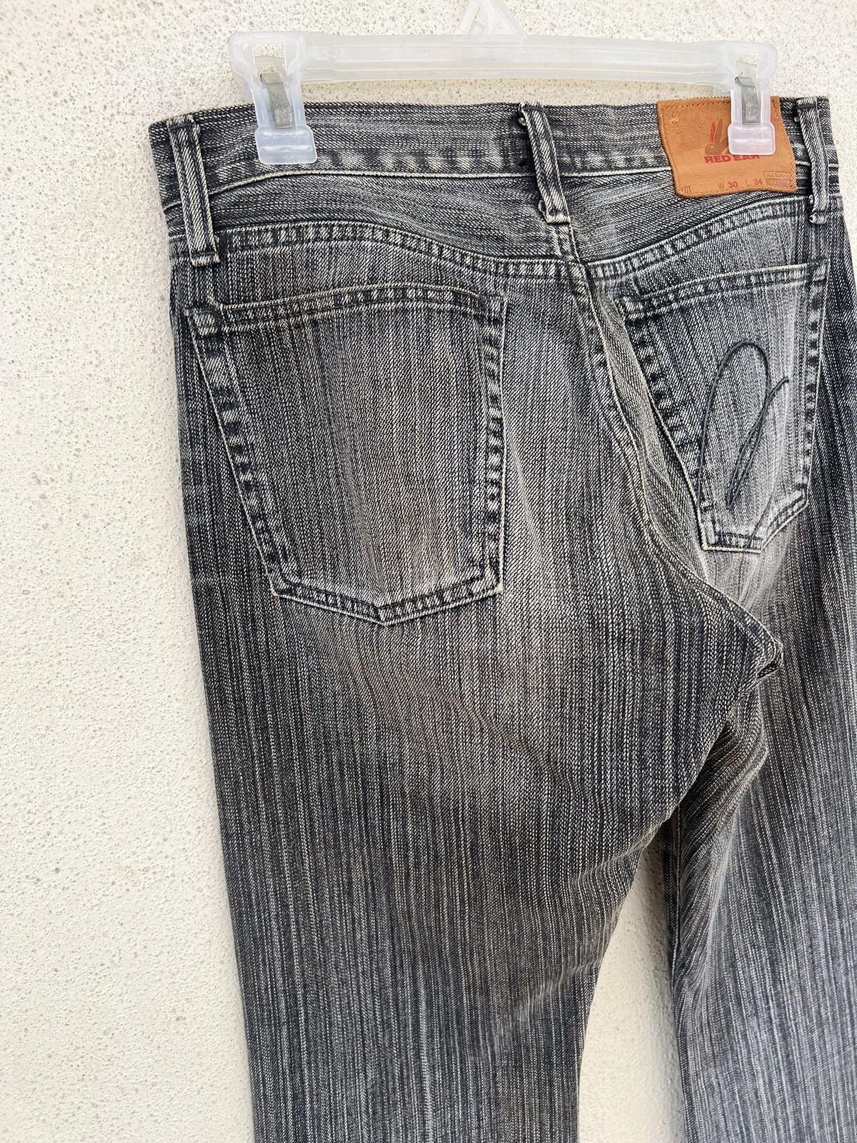 Paul Smith Vintage Paul Smith Red Ear Fade Black Denim Bootcut Jeans Size US 30 / EU 46 - 15 Thumbnail