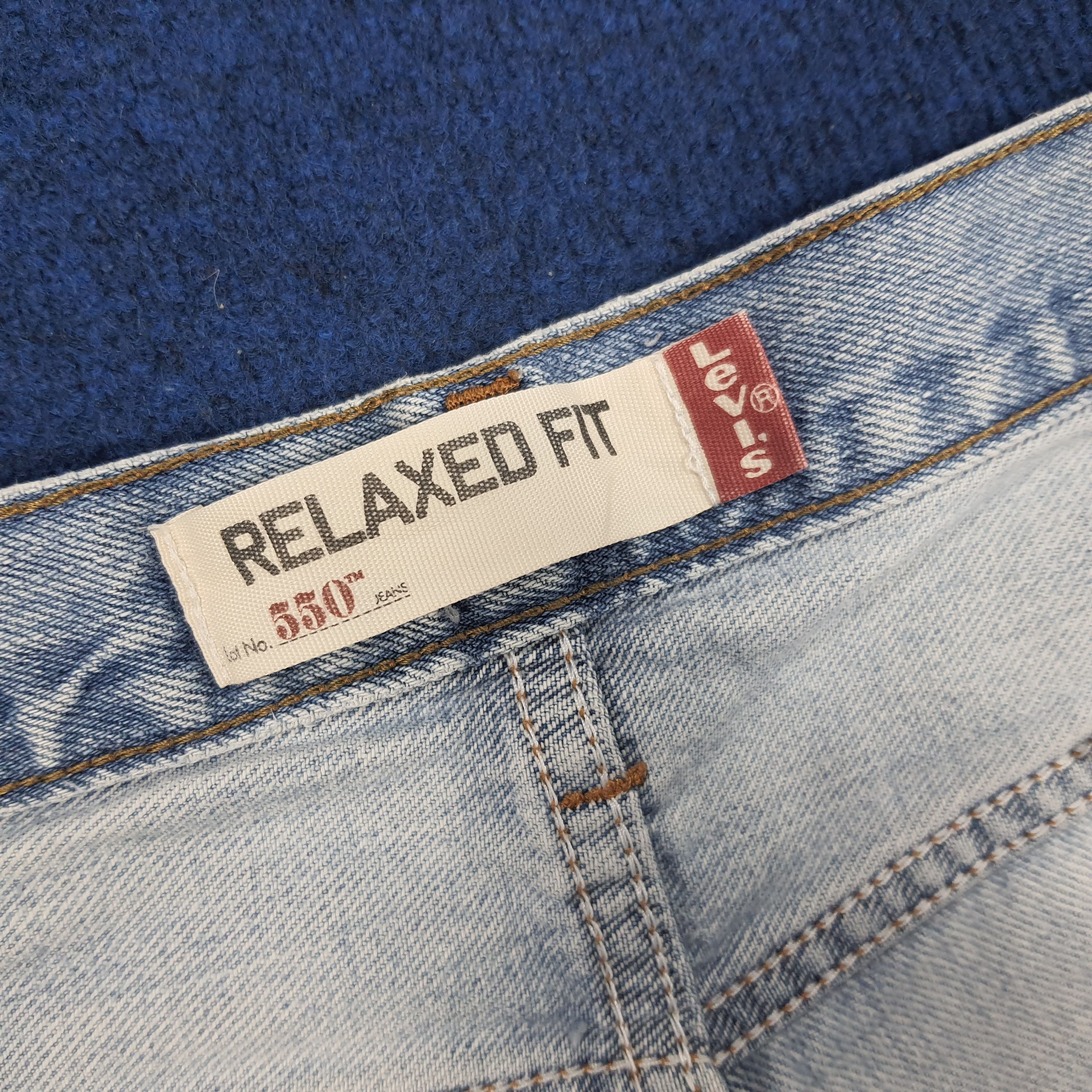 Levi's × Vintage Vintage Levi's 550 Relaxed Fit Distressed Jeans Size US 35 - 9 Thumbnail