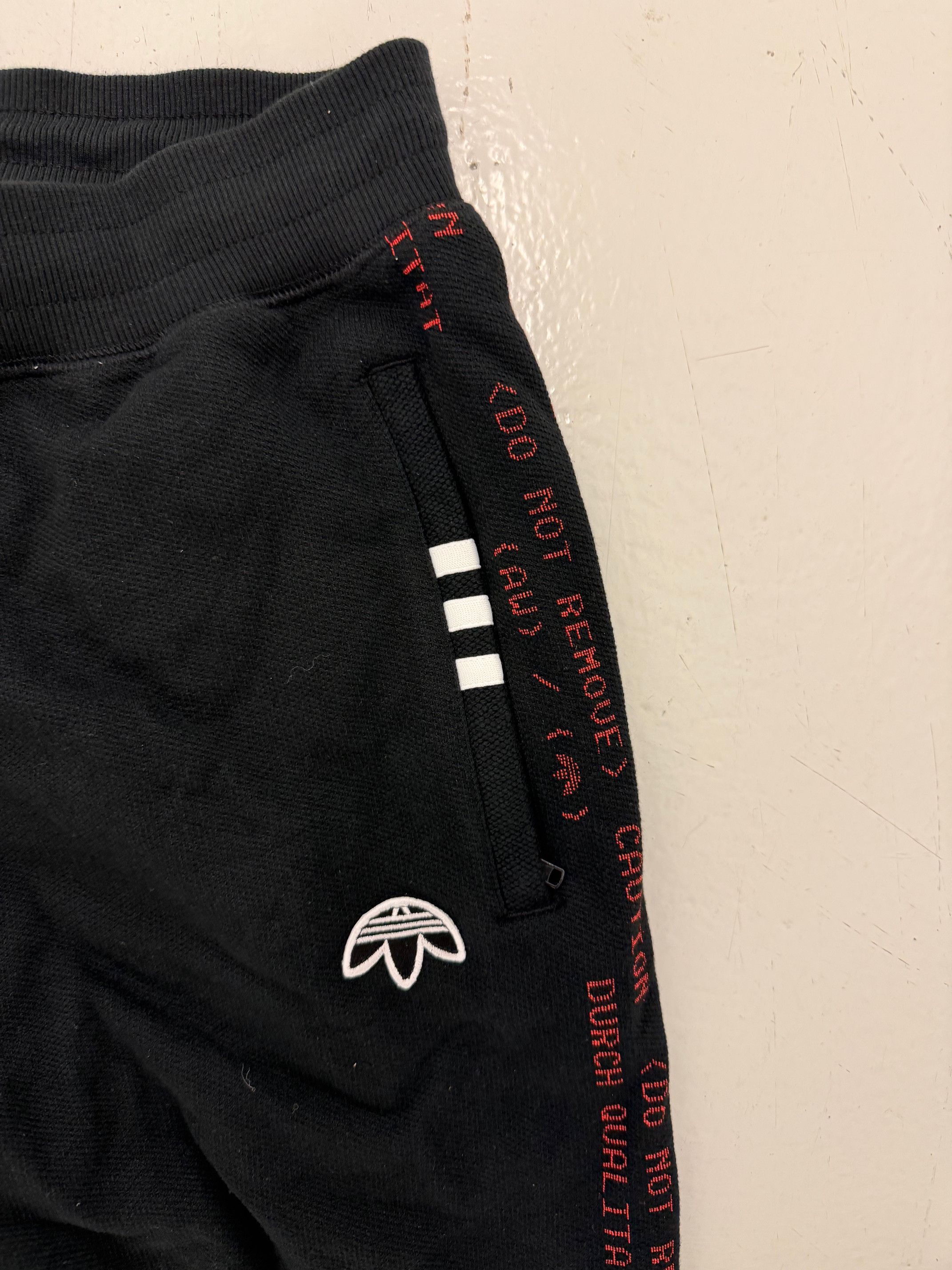 Adidas × Alexander Wang Iconic Jogger Pants in Black & Red Men's L Size US 34 / EU 50 - 4 Thumbnail