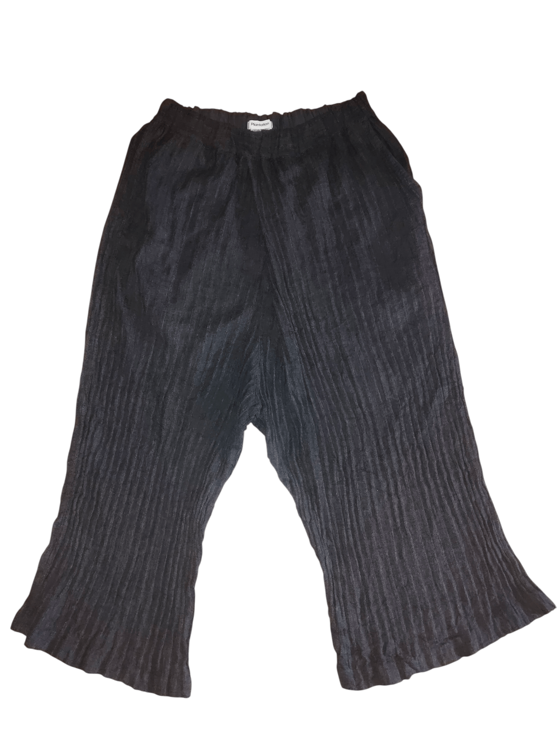 Issey Miyake PLANTATION Pleat Palazzo Crop Pants Size 35" - 1 Thumbnail