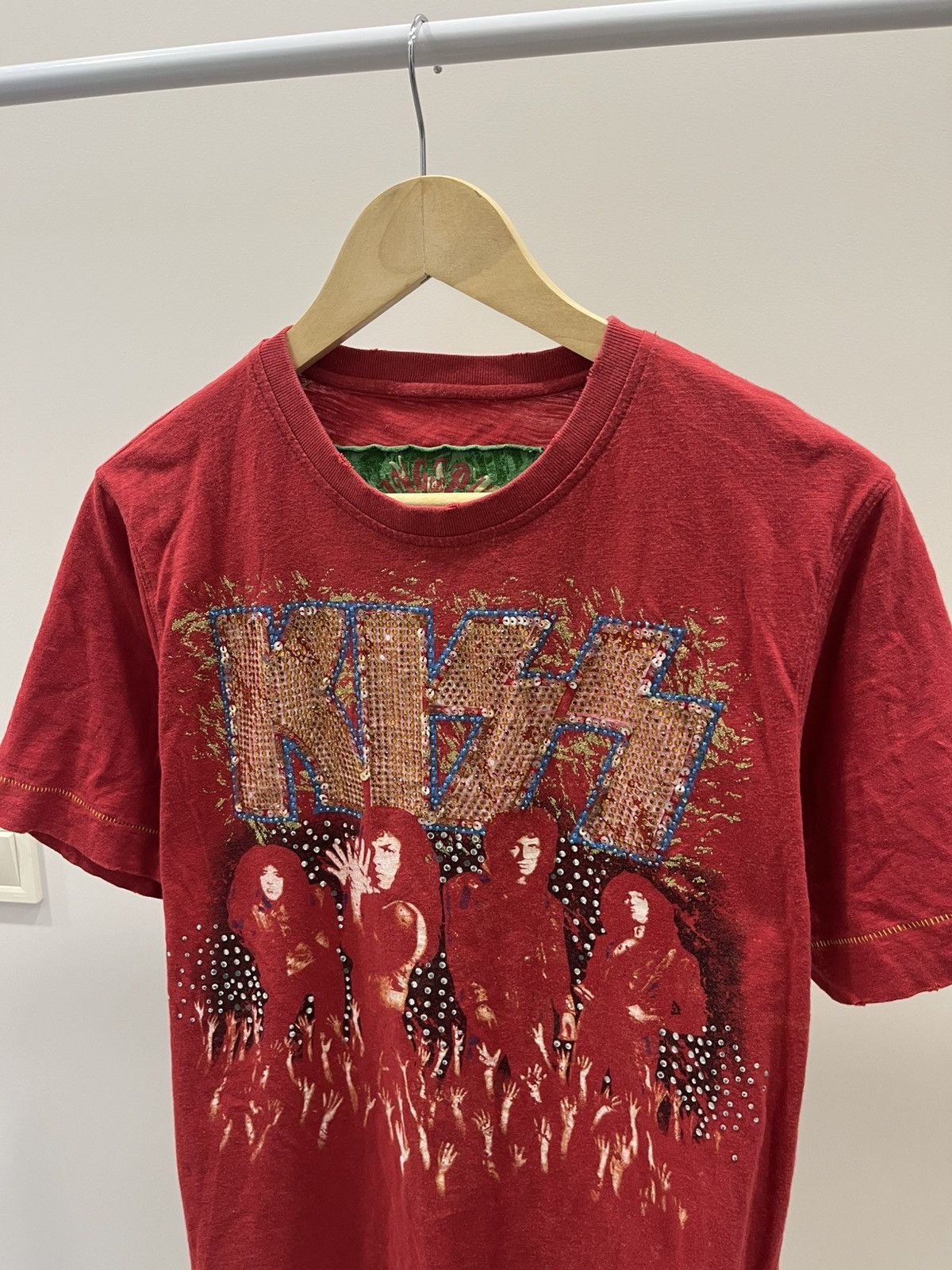 KISS Vintage Kiss Shirt Rock Retro Size US M / EU 48-50 / 2 - 2 Thumbnail