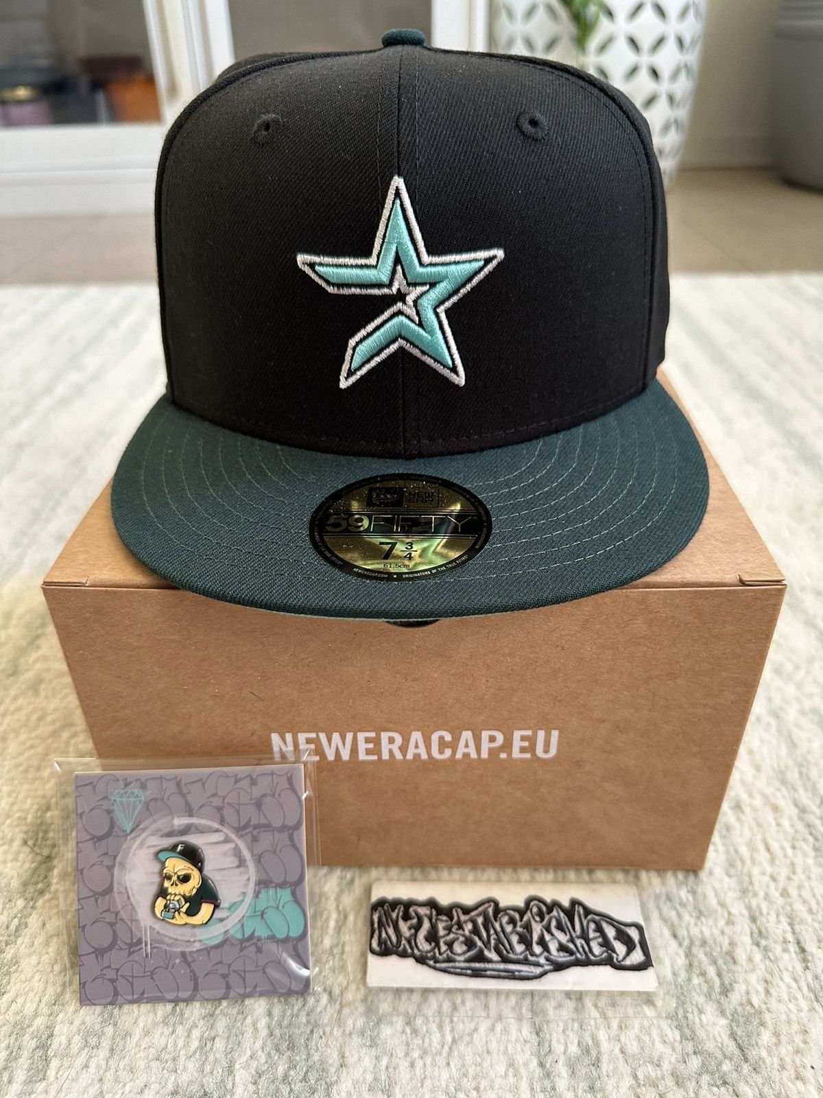 New Era Houston Astros 2004 All-Star Game Fitted Cap Size 7 3/4 Size 34 - 1 Thumbnail