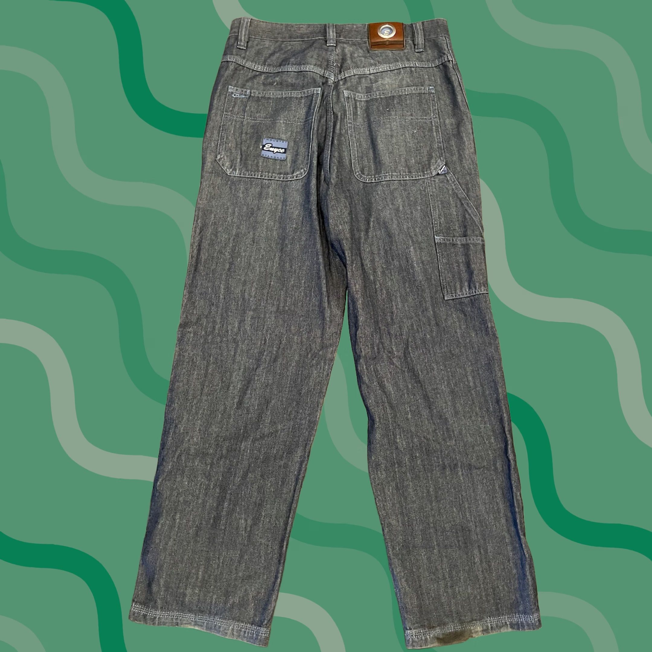 Enyce VINTAGE ENYCE Jeans Mens 34x32 Blue Wide-Leg Baggy Hip Hop Y2K Skate 90s Womens Size US 34 / EU 50 - 1 Thumbnail